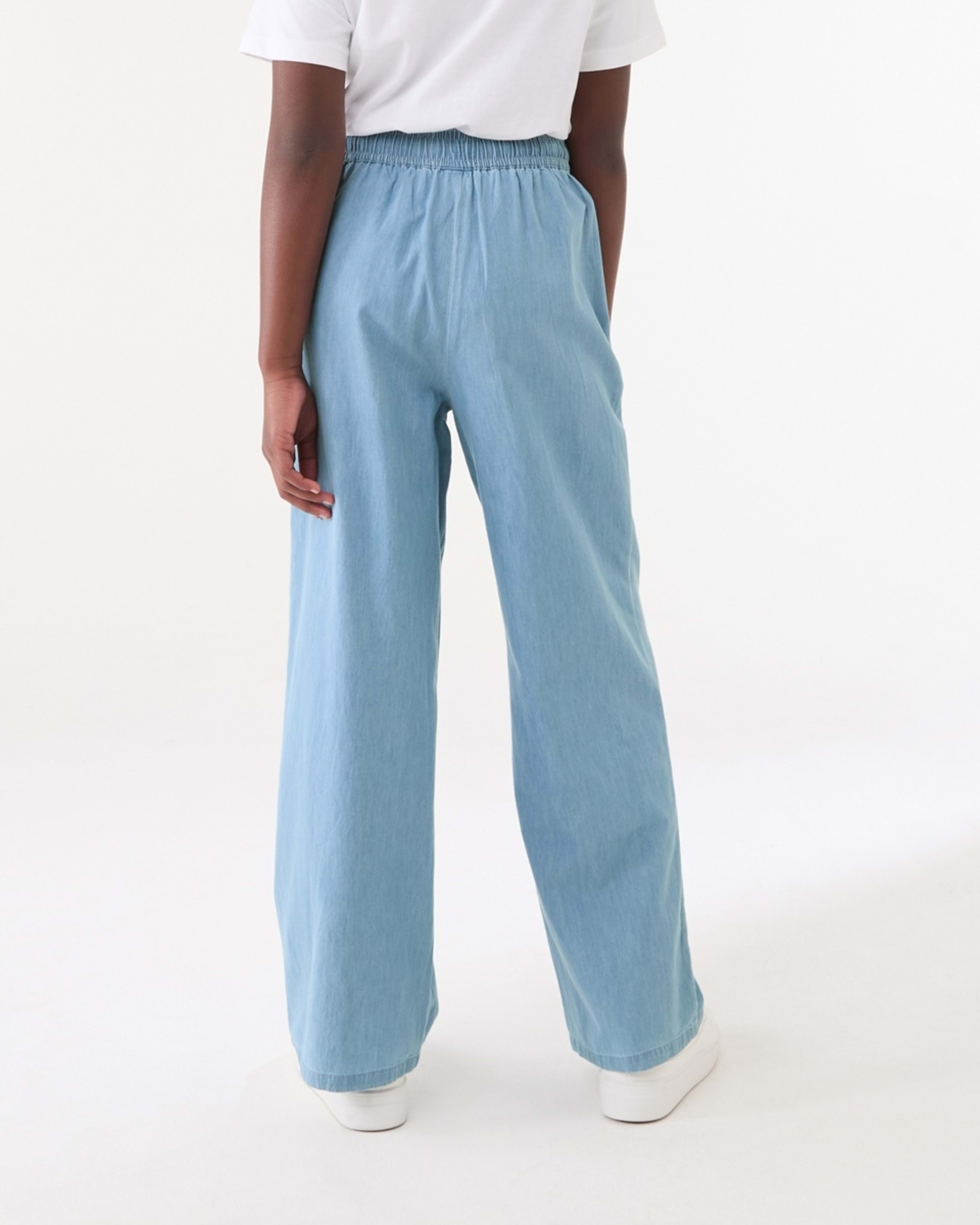 2 Chambray Wide Leg Pants CHAMBRAY, 2 of 5