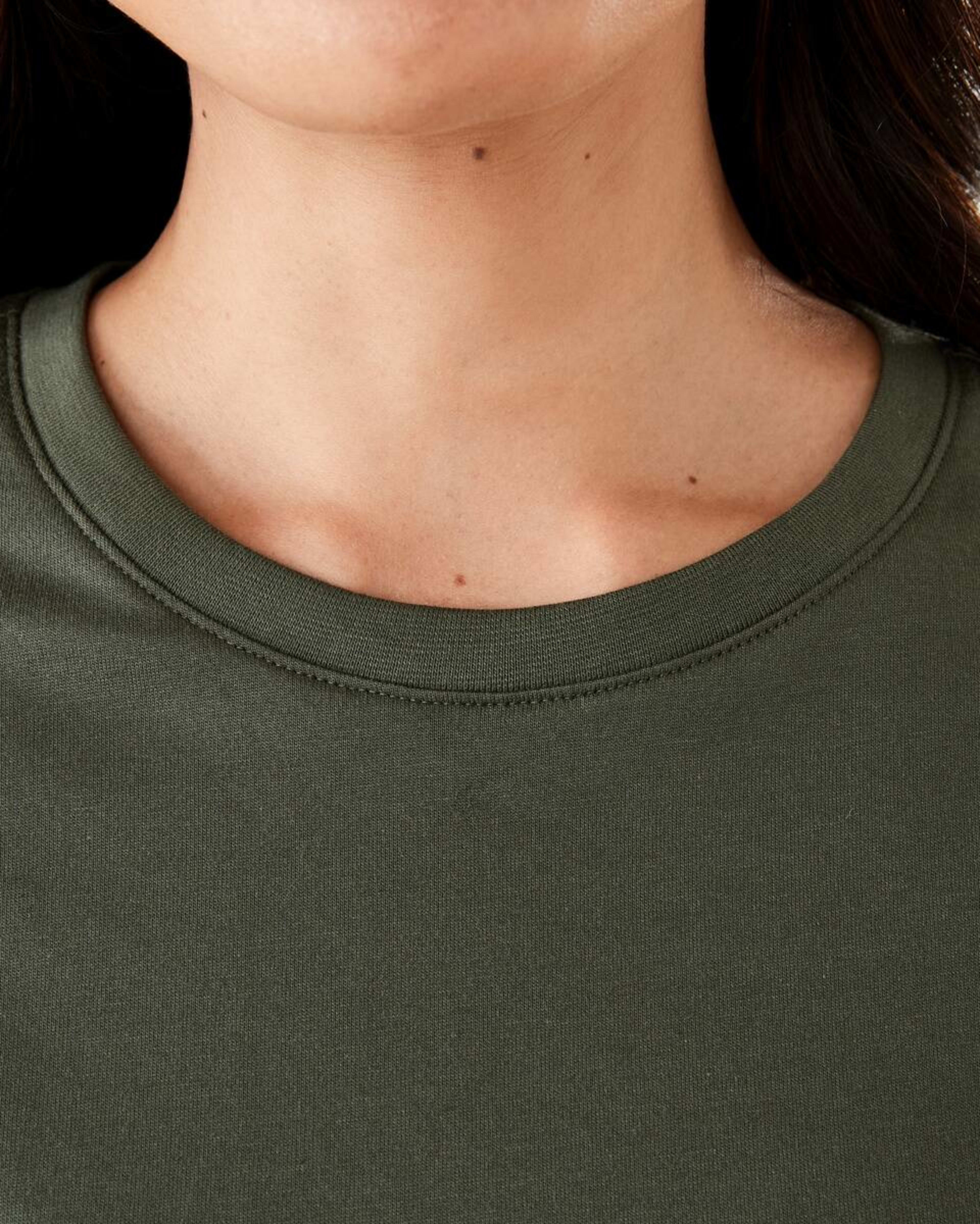 5 Short Sleeve Australian Cotton T-shirt Grn Olive, 5 of 7