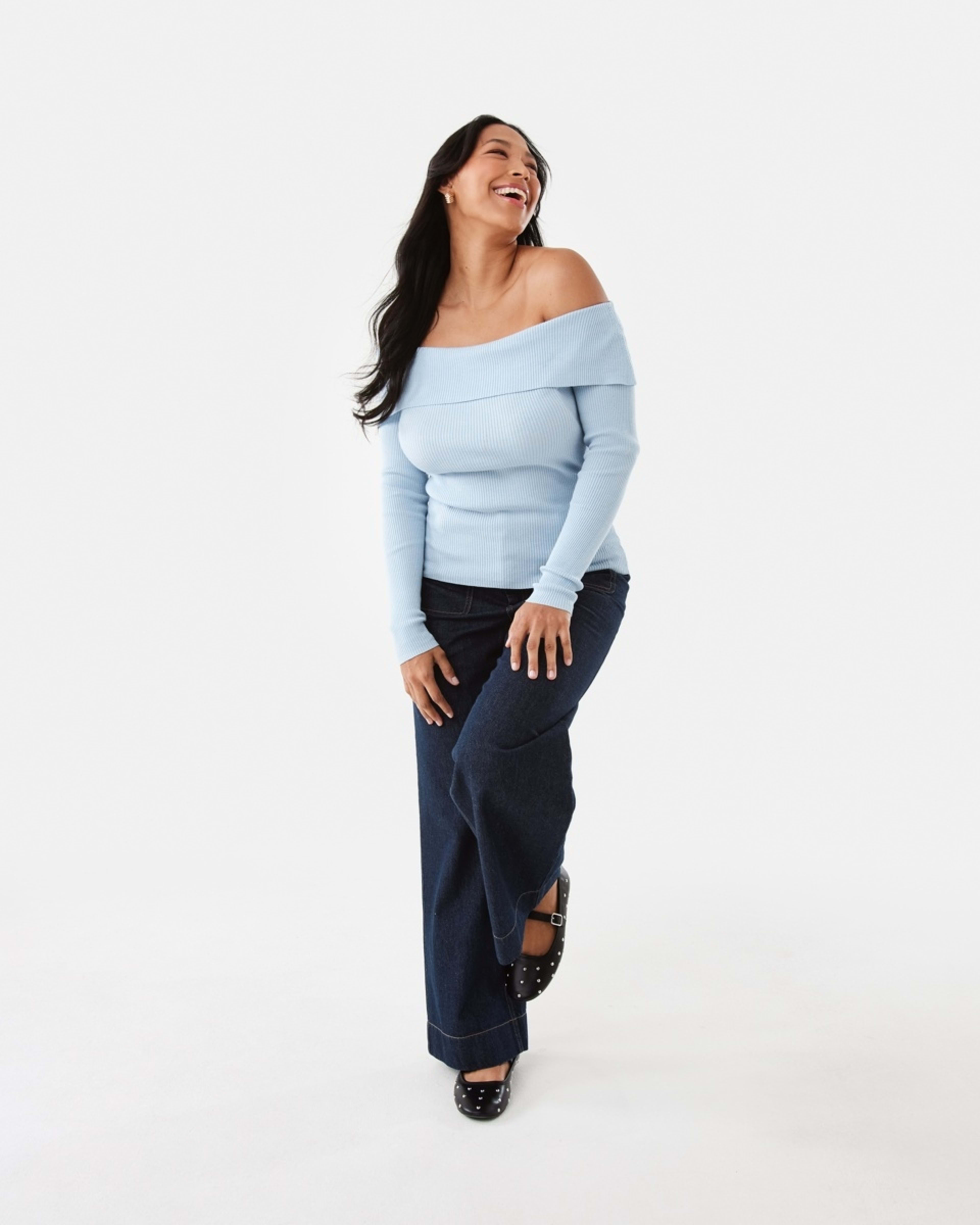2 Long Sleeve Off Shoulder Top SKYWAY, 2 of 8