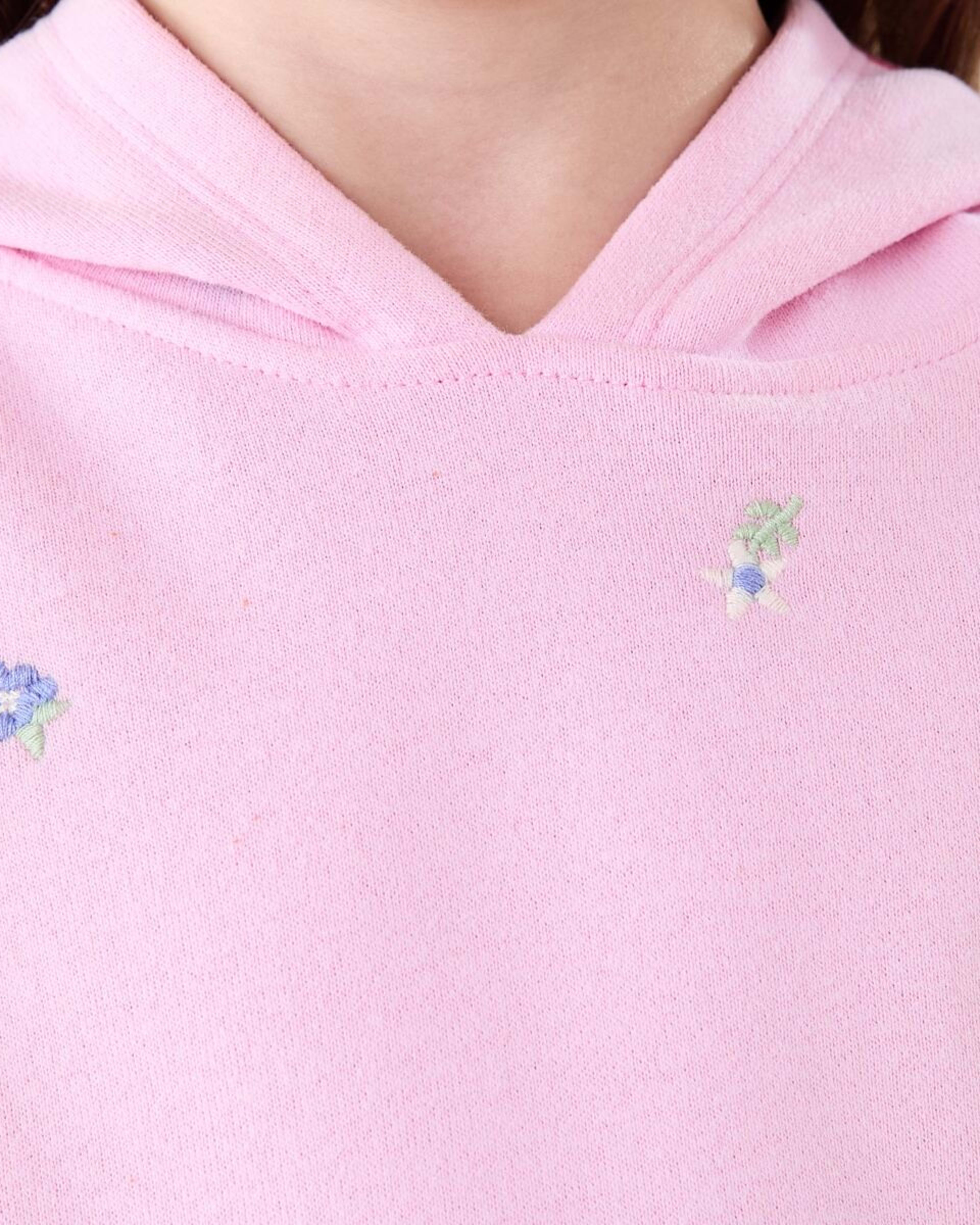 4 Embroidery Hoodie Blossom Threads Prismatic Pink, 4 of 9