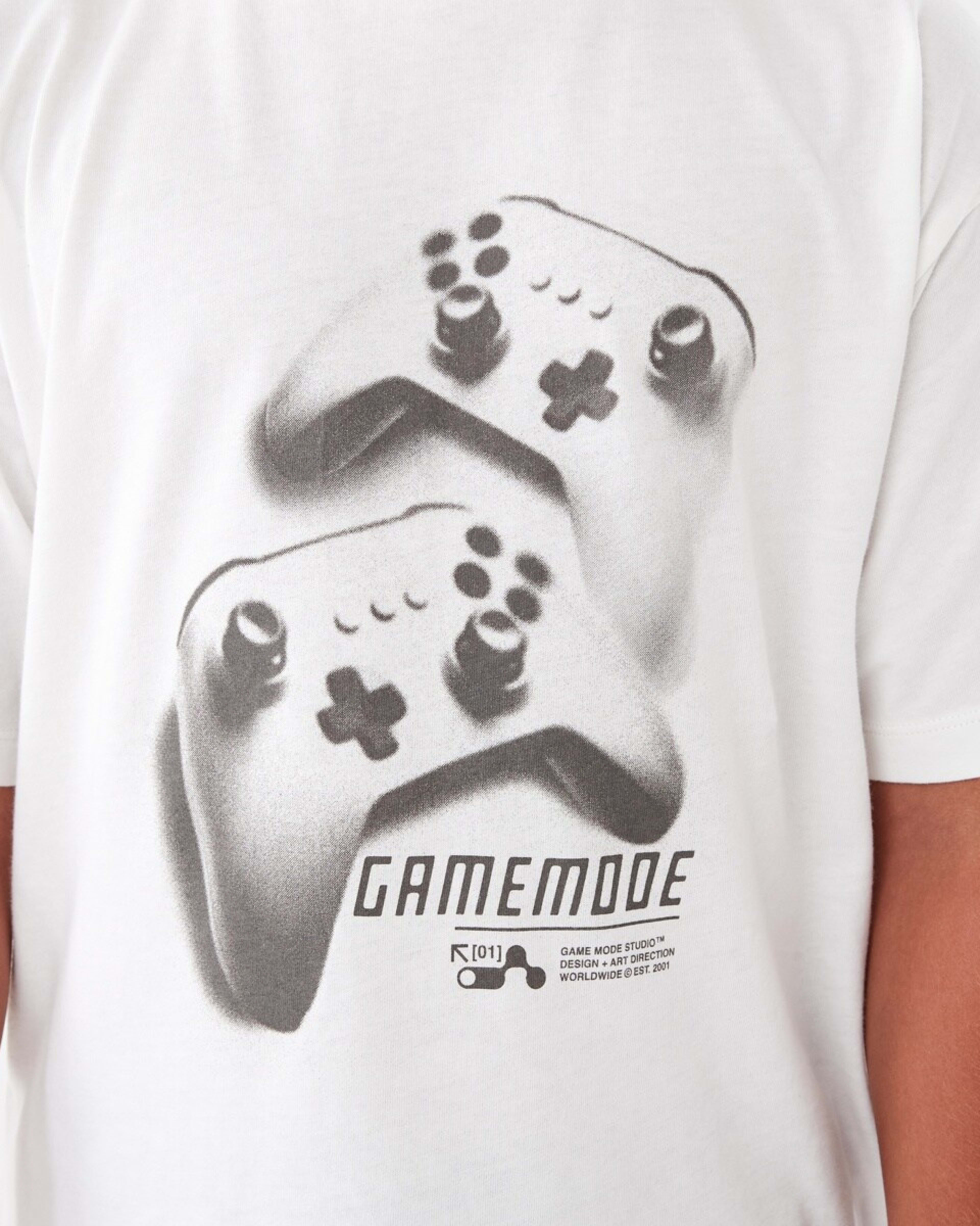 4 Short Sleeve Top and Long Pants Pyjama Set Grey Gamer, 4 of 5