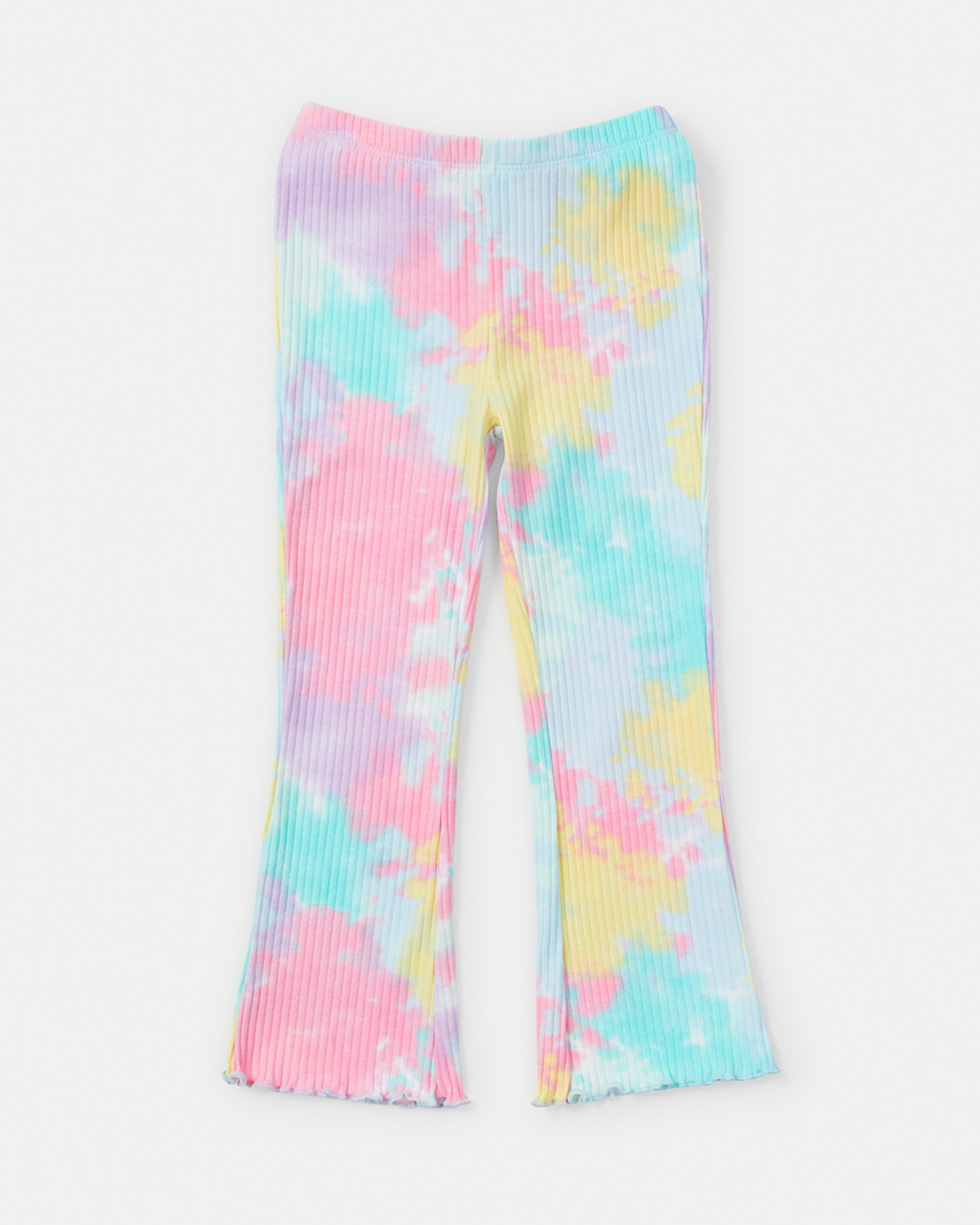 7 Rib Flare Leggings Pst Tiedye, 7 of 8