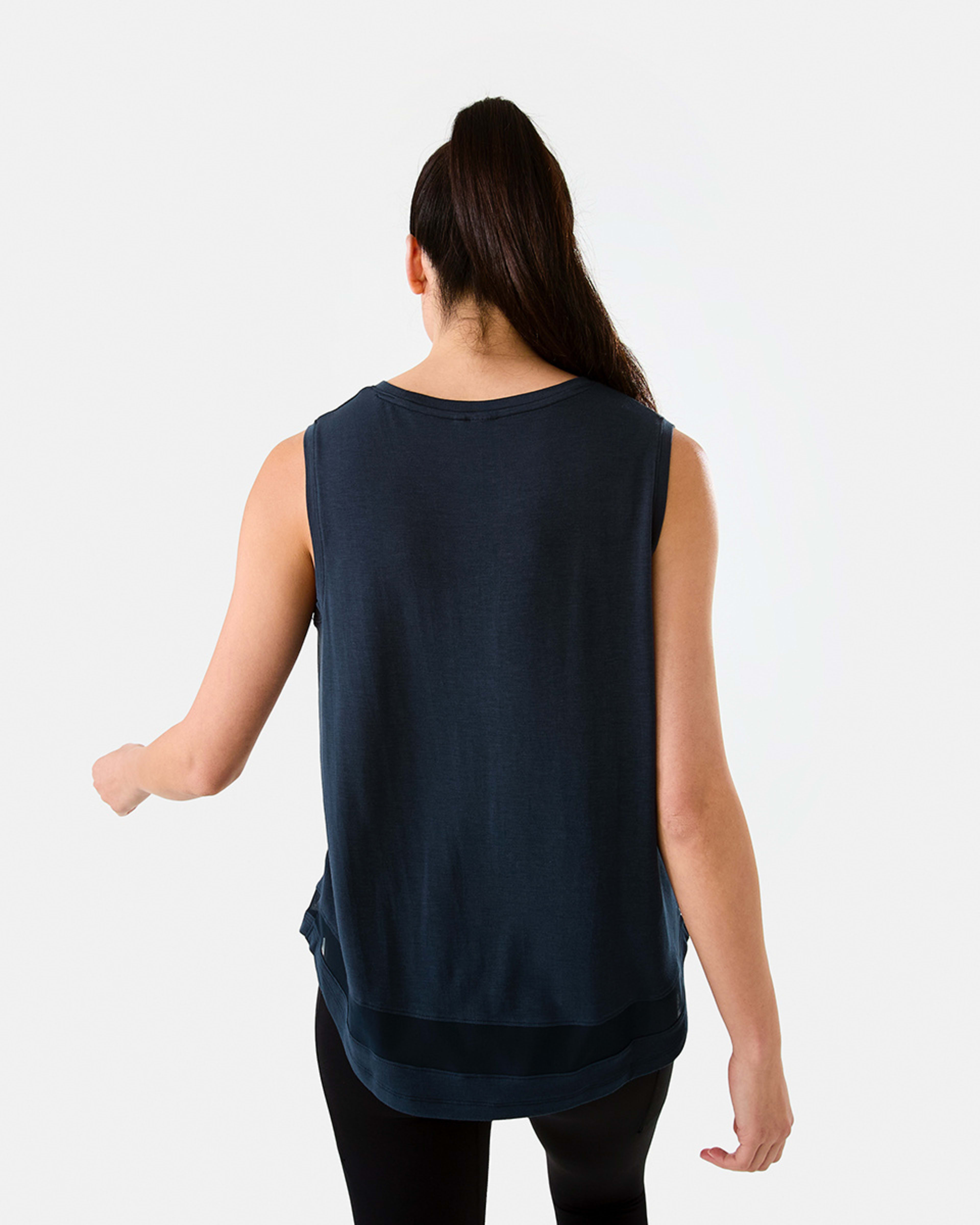 3 Active Womens Sleeveless Mesh Tank SKY CAPTAIN, 3 of 6