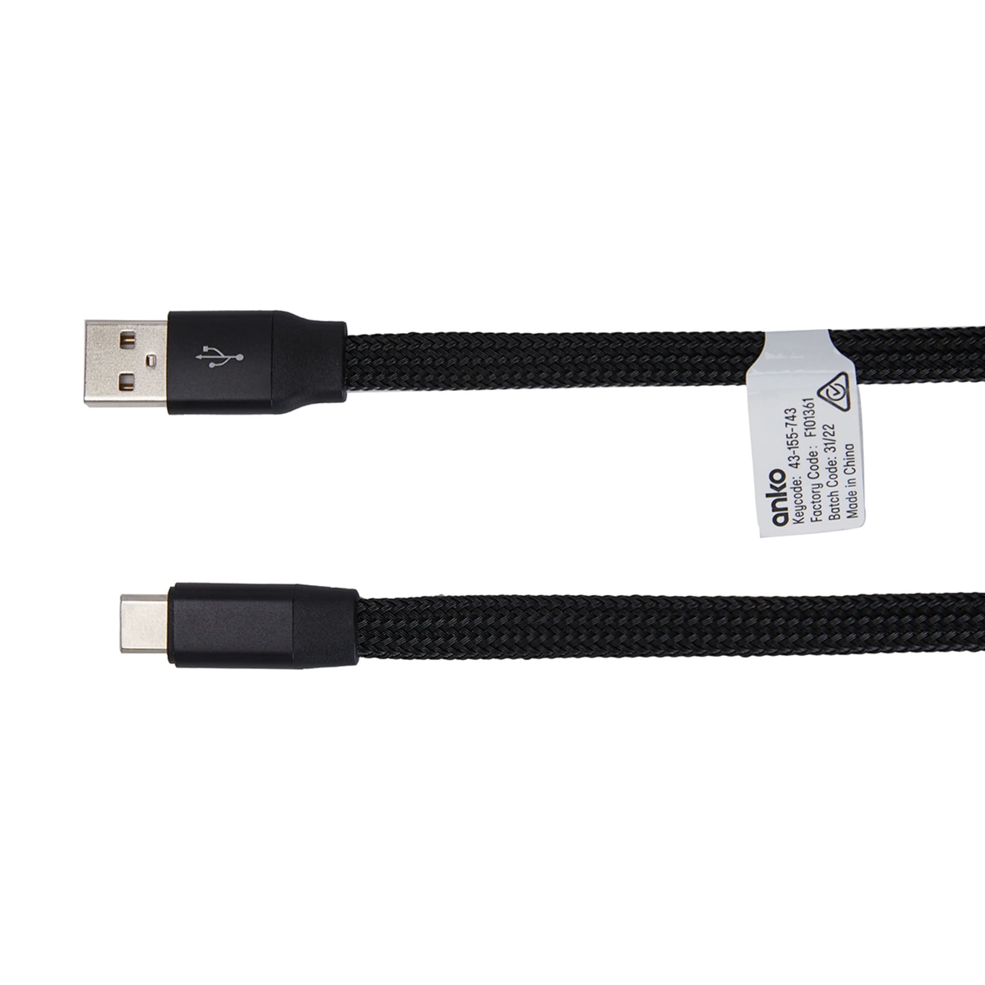 USBA to USBC Retractable Universal Cable 1m Kmart