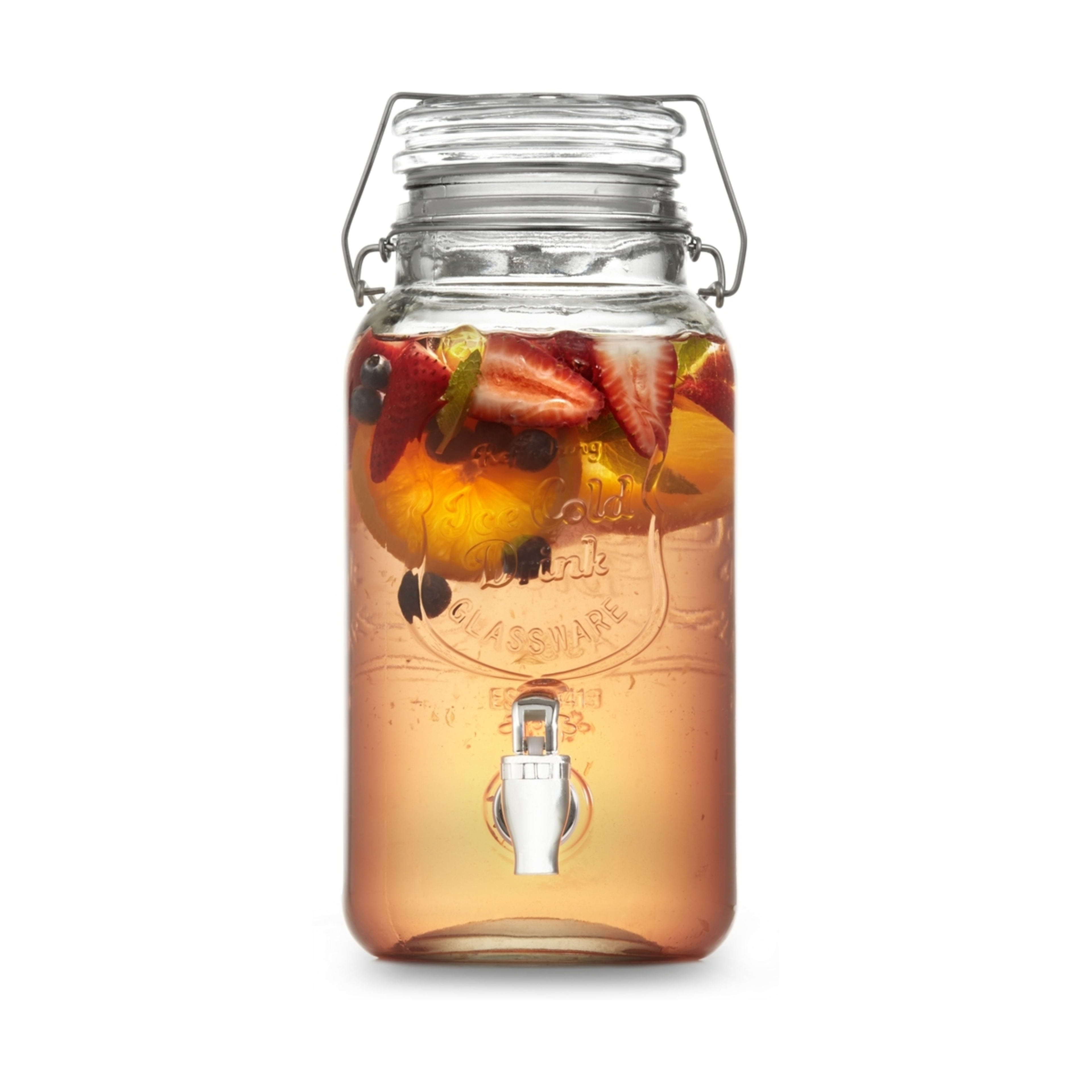 Drink Dispenser with Clip Lid Kmart