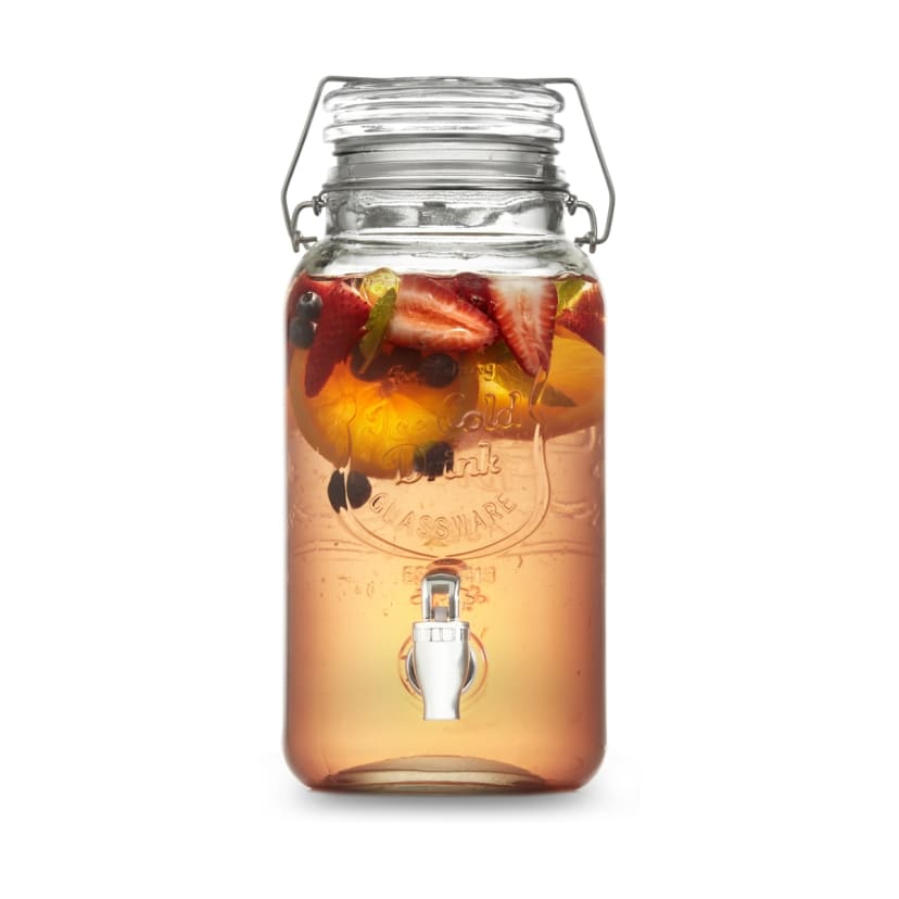 Drink Dispenser with Clip Lid Kmart