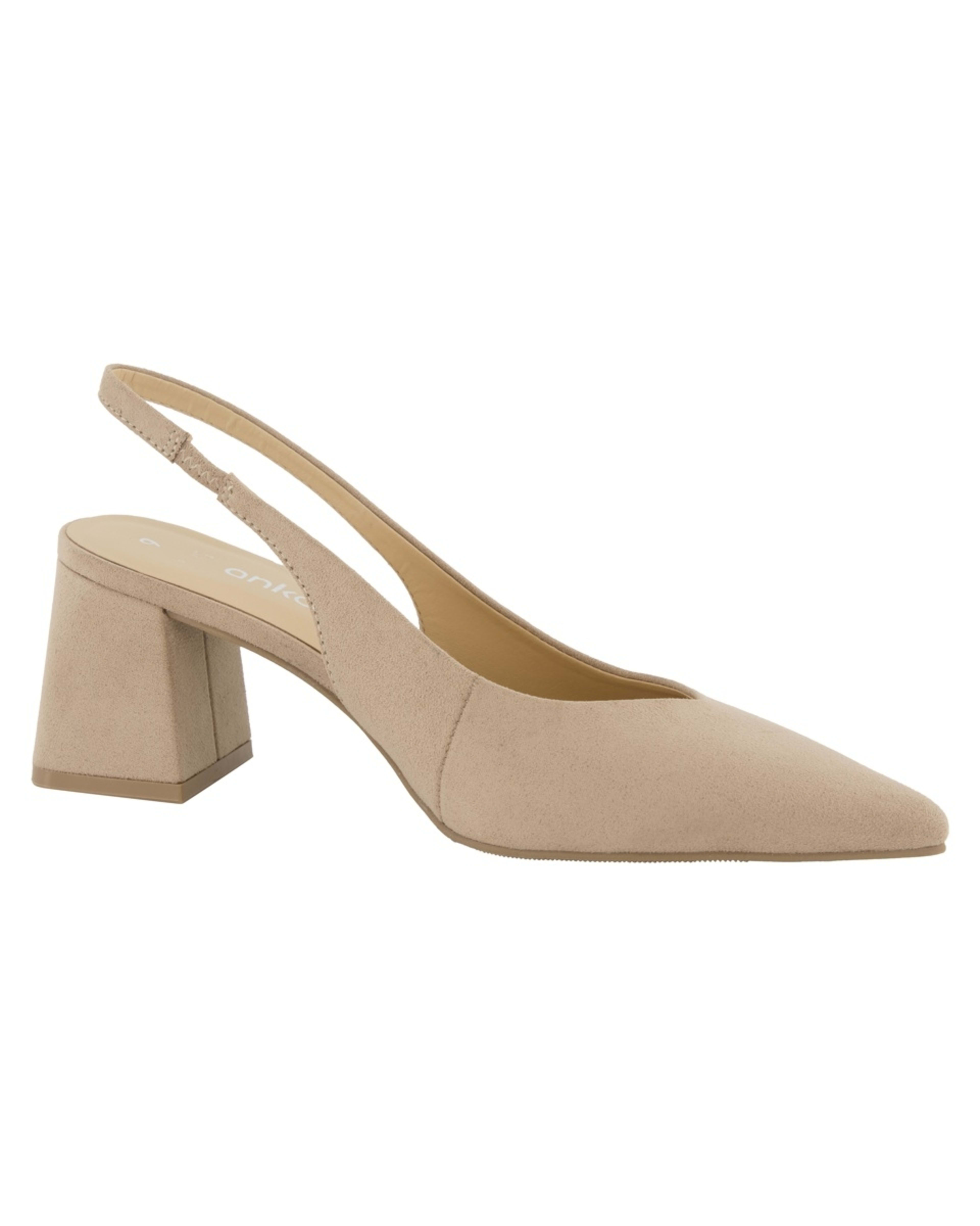 2 Slingback Block Heels Sand, 2 of 5
