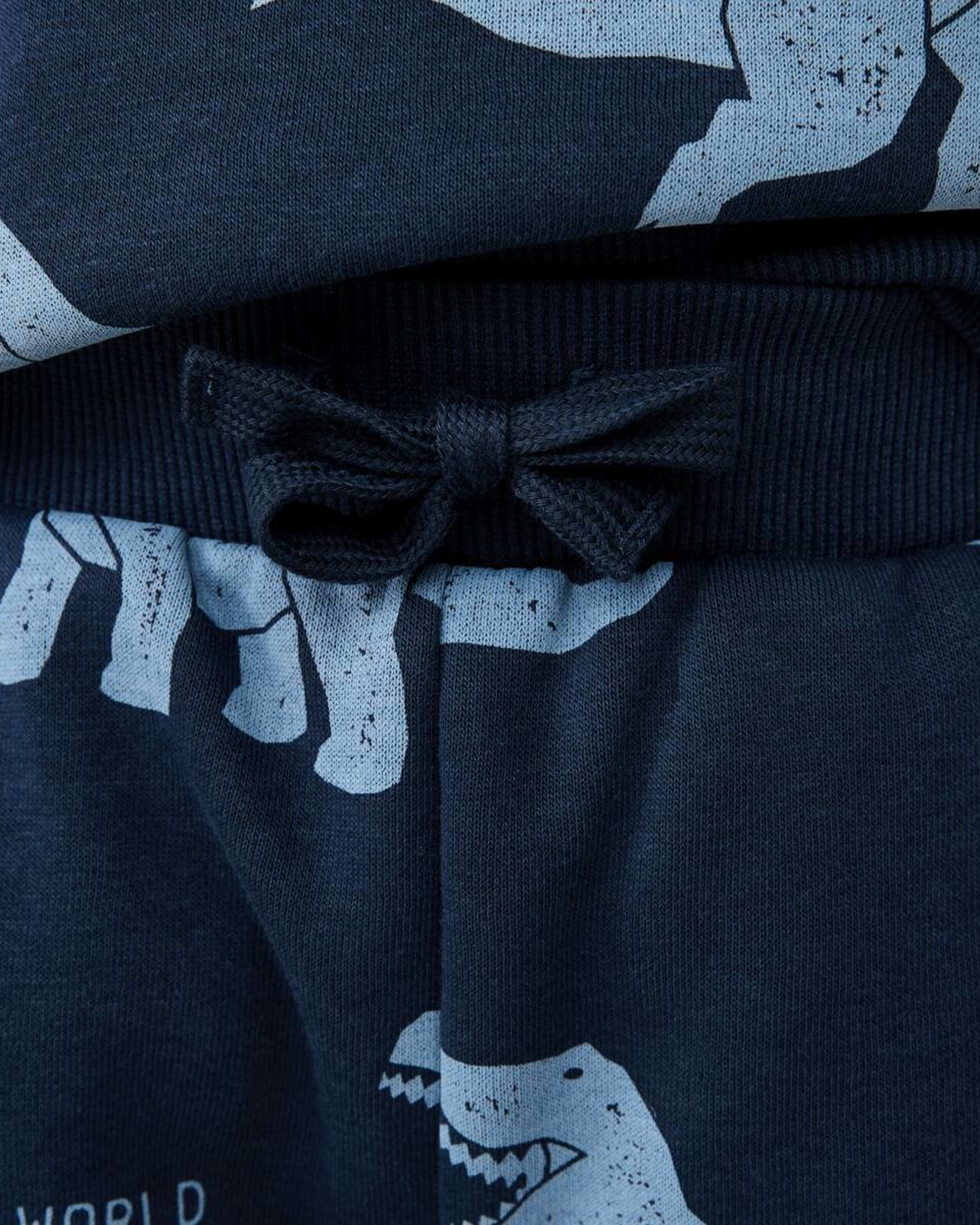 3 All Over Print Trackpants Dino Stencil Navy, 3 of 7