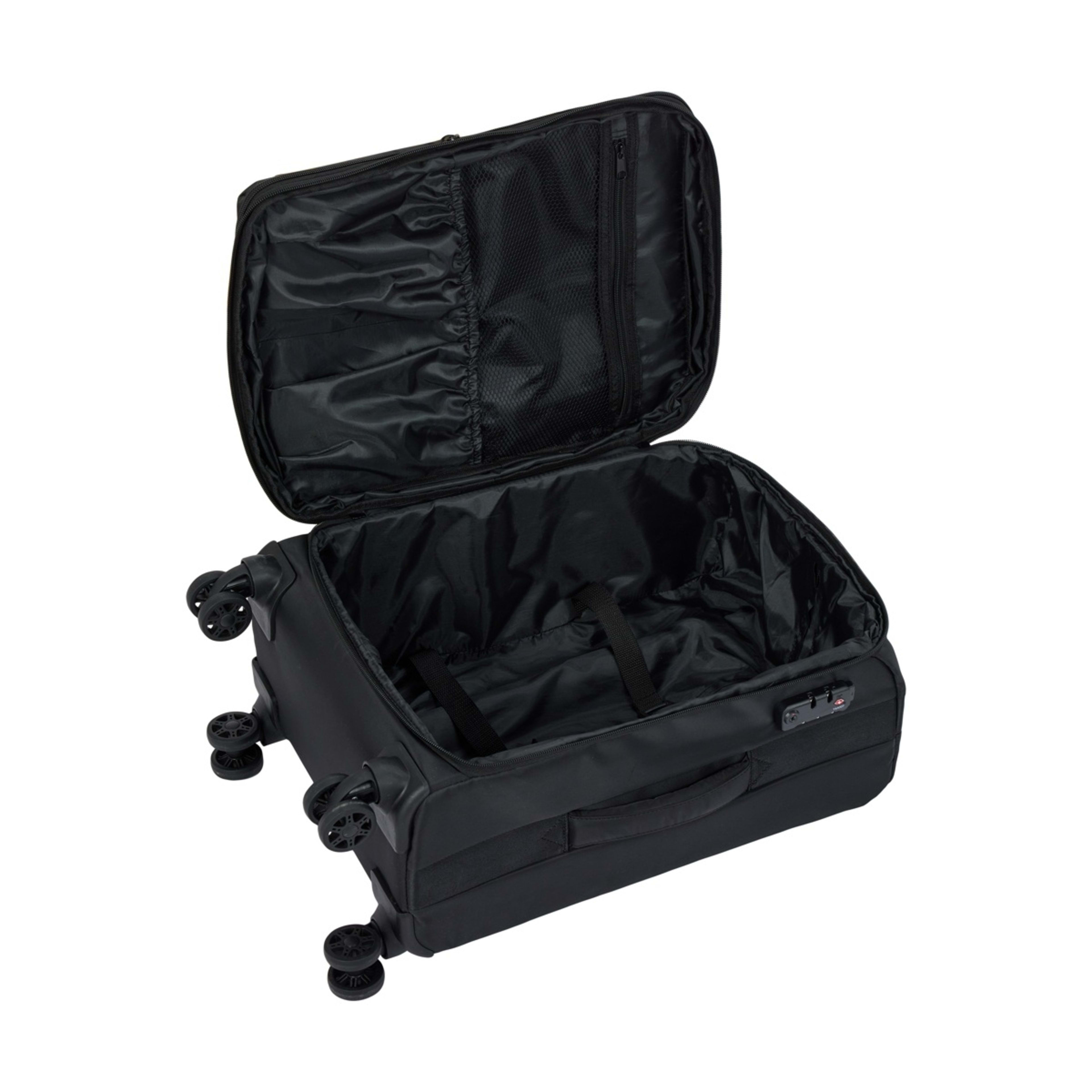 3 60cm 8 Wheels Lightweight Soft Case - Black, 3 of 8