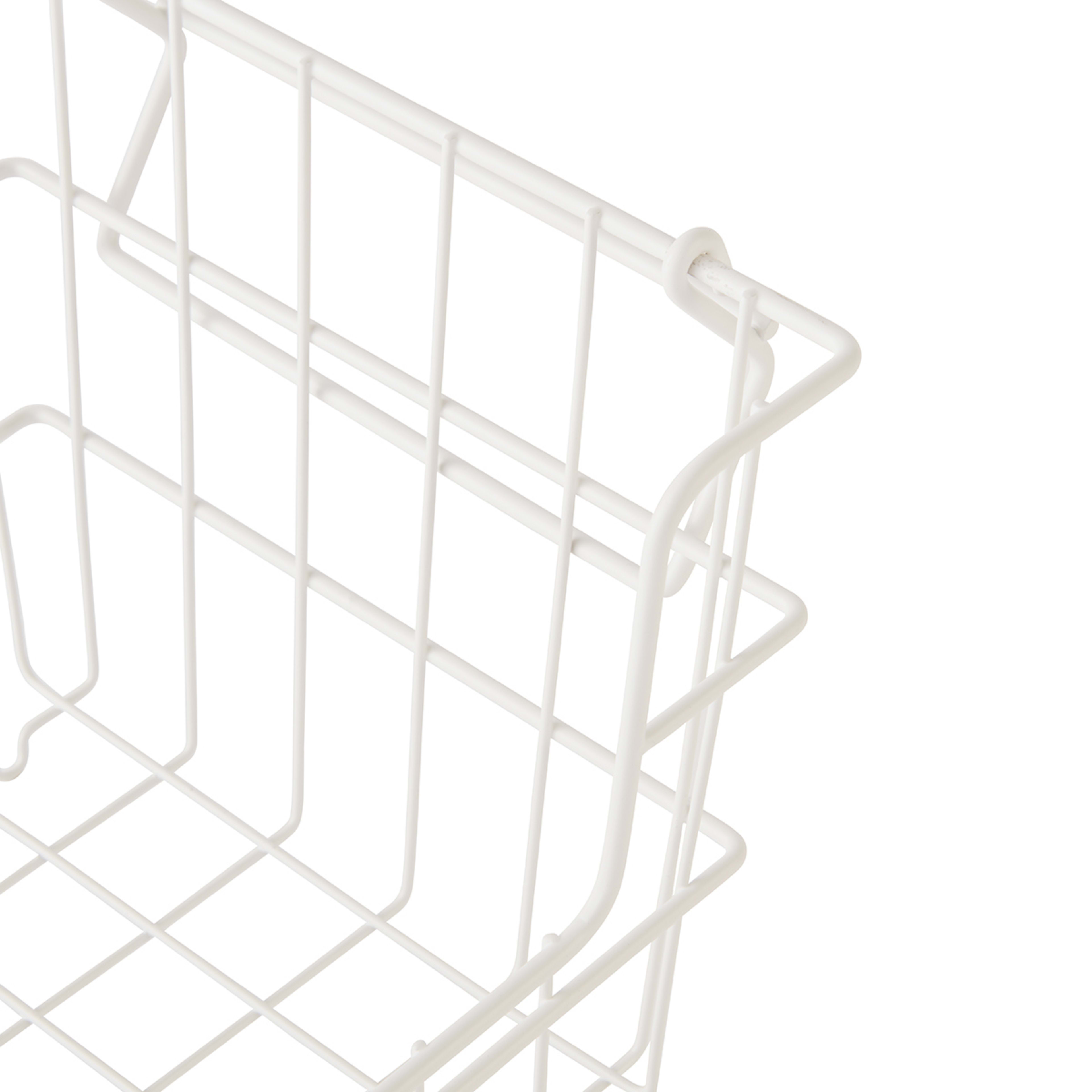 Set of 3 Nested Wire Baskets White Kmart