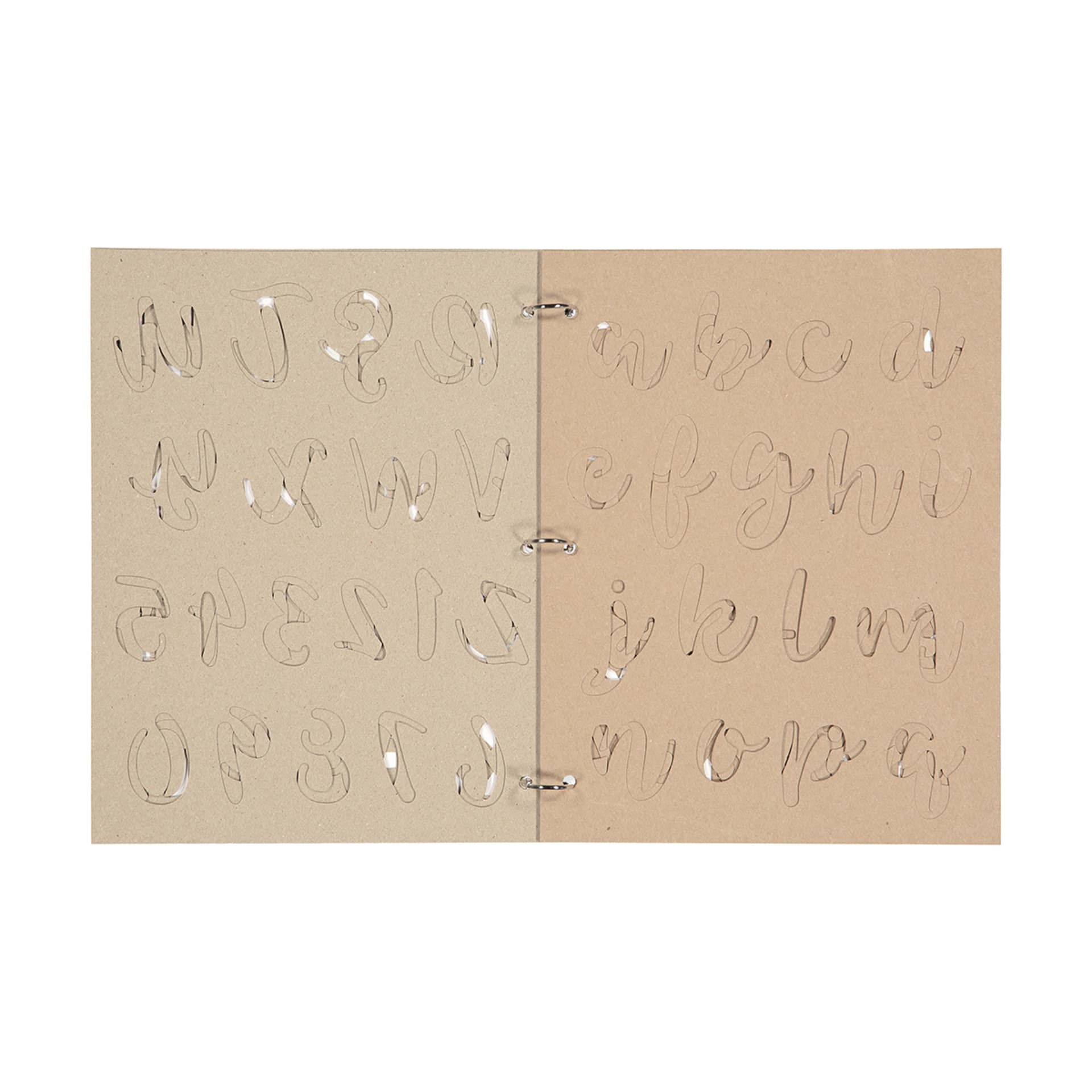 Alphabet and number stencil book kmart