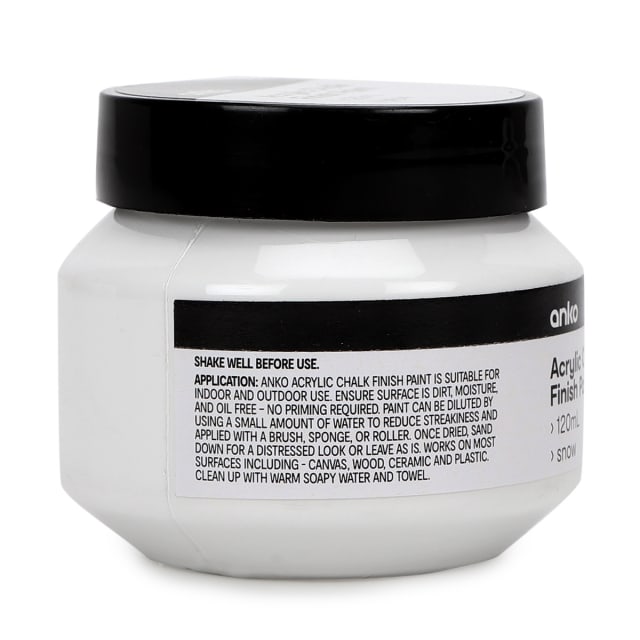 Acrylic Chalk Finish Paint Snow Kmart