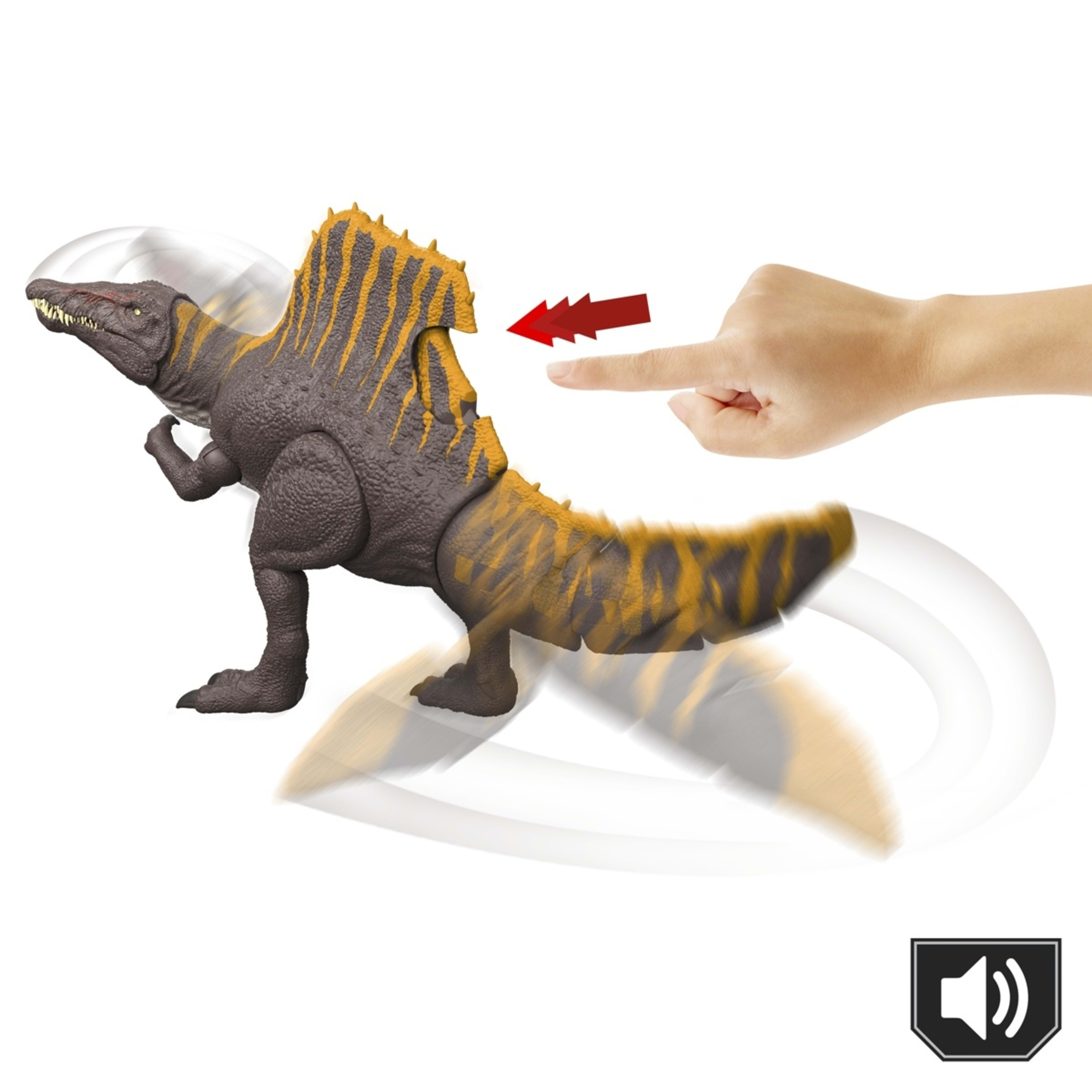 4 Jurassic World Rebirth Tail Thrasher Spinosaurus Action Figure, 4 of 7