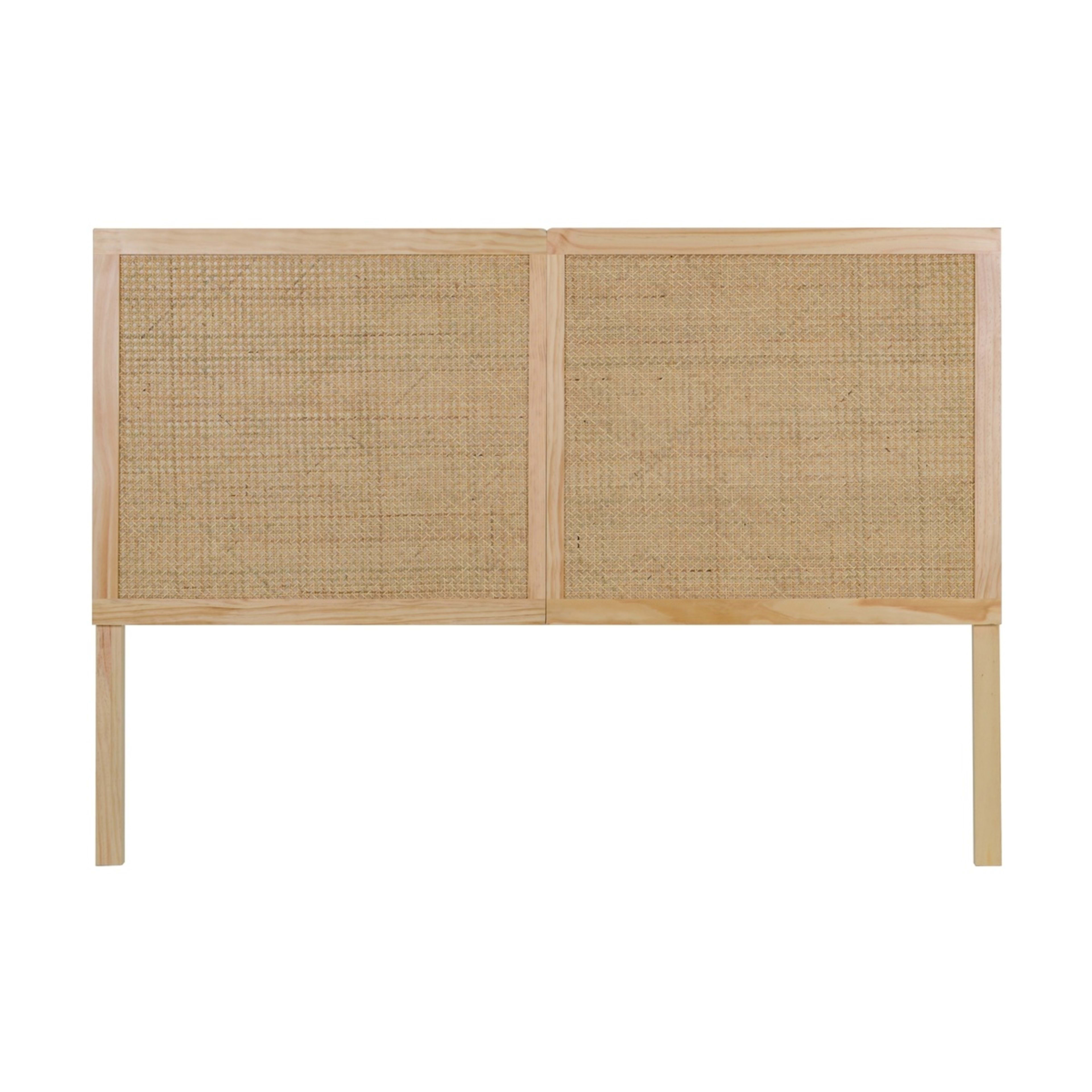 Queen Bed Rattan Bedhead Kmart