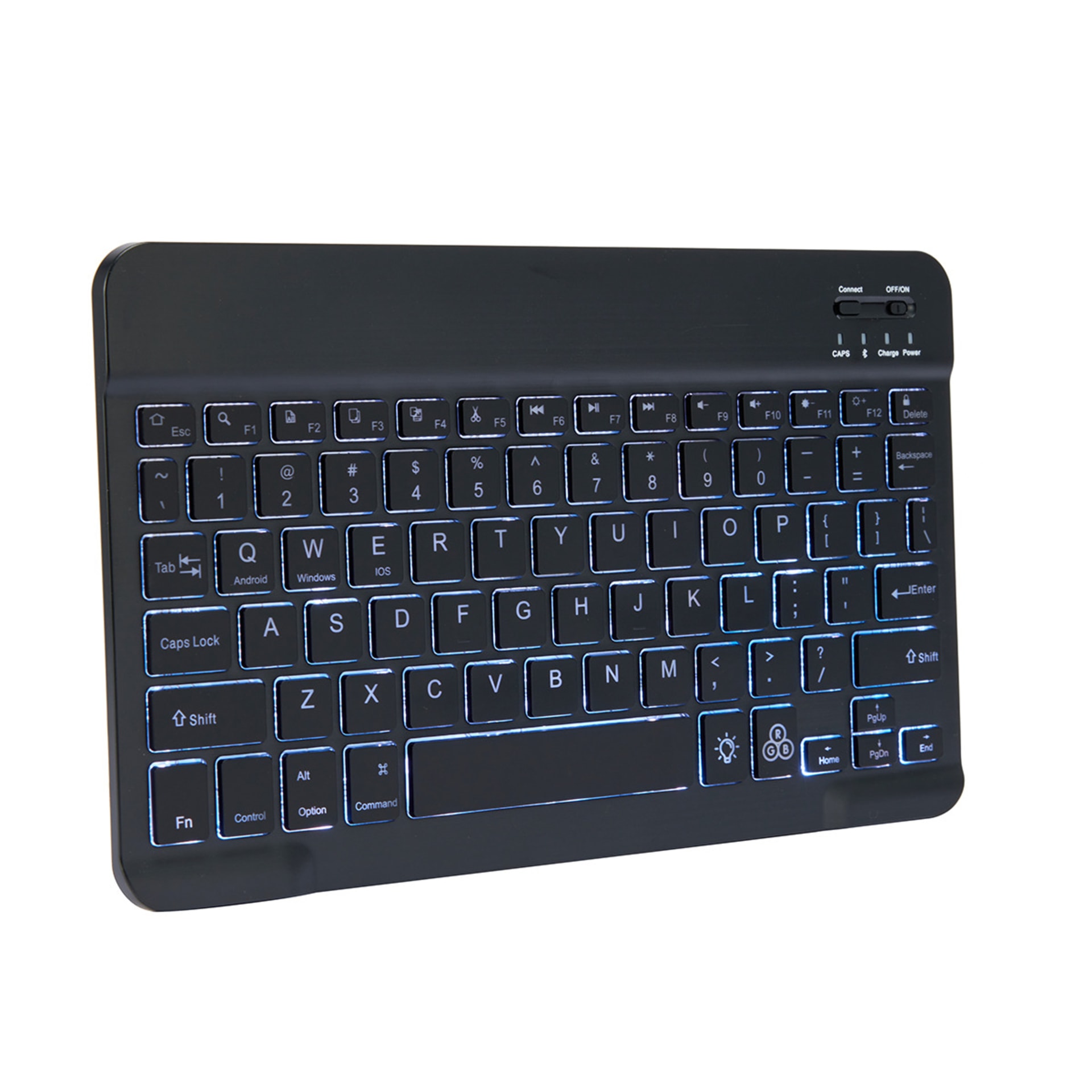 Wireless Keyboard With Backlight - Black - Kmart