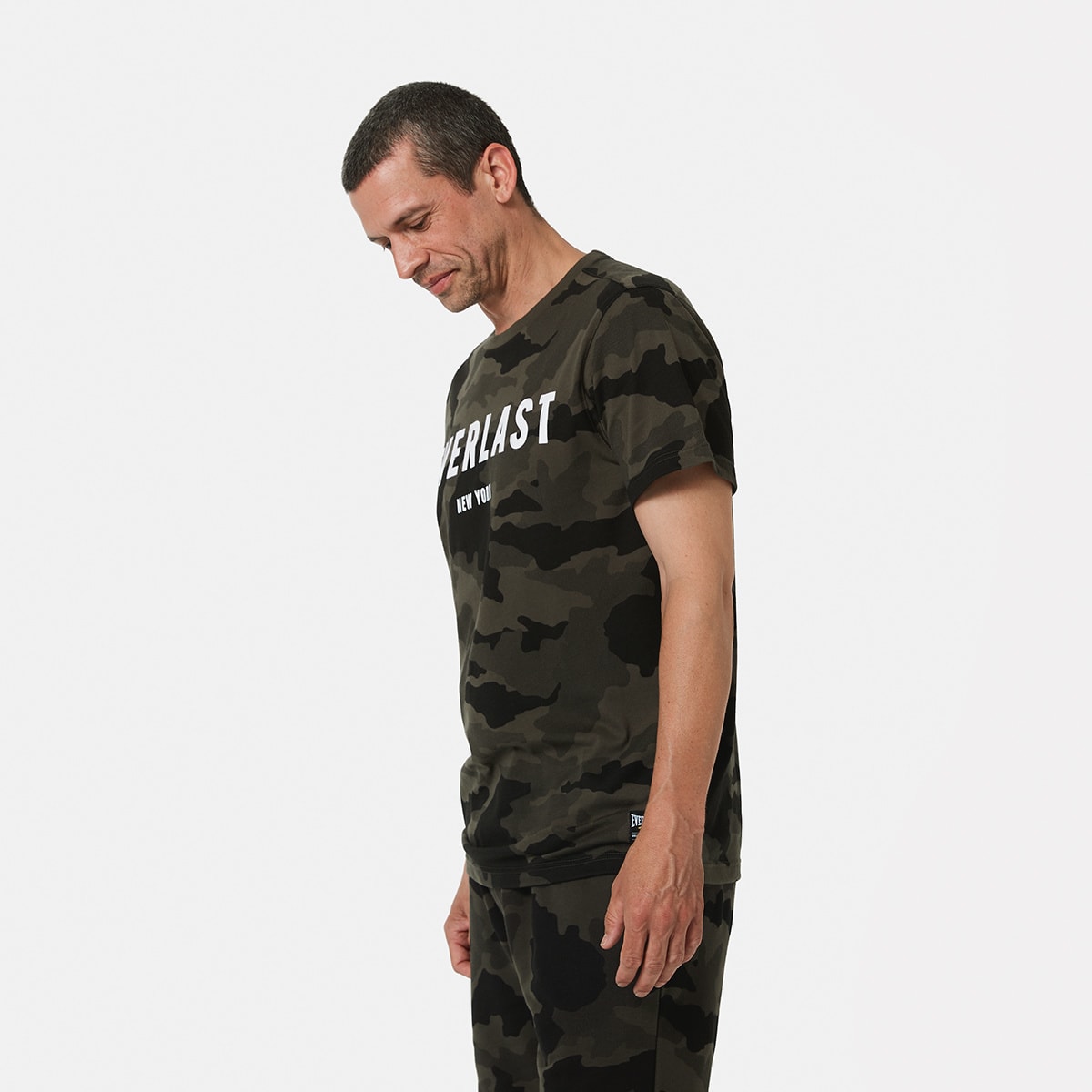 Active Everlast Mens Camo Crew Neck Tshirt Kmart