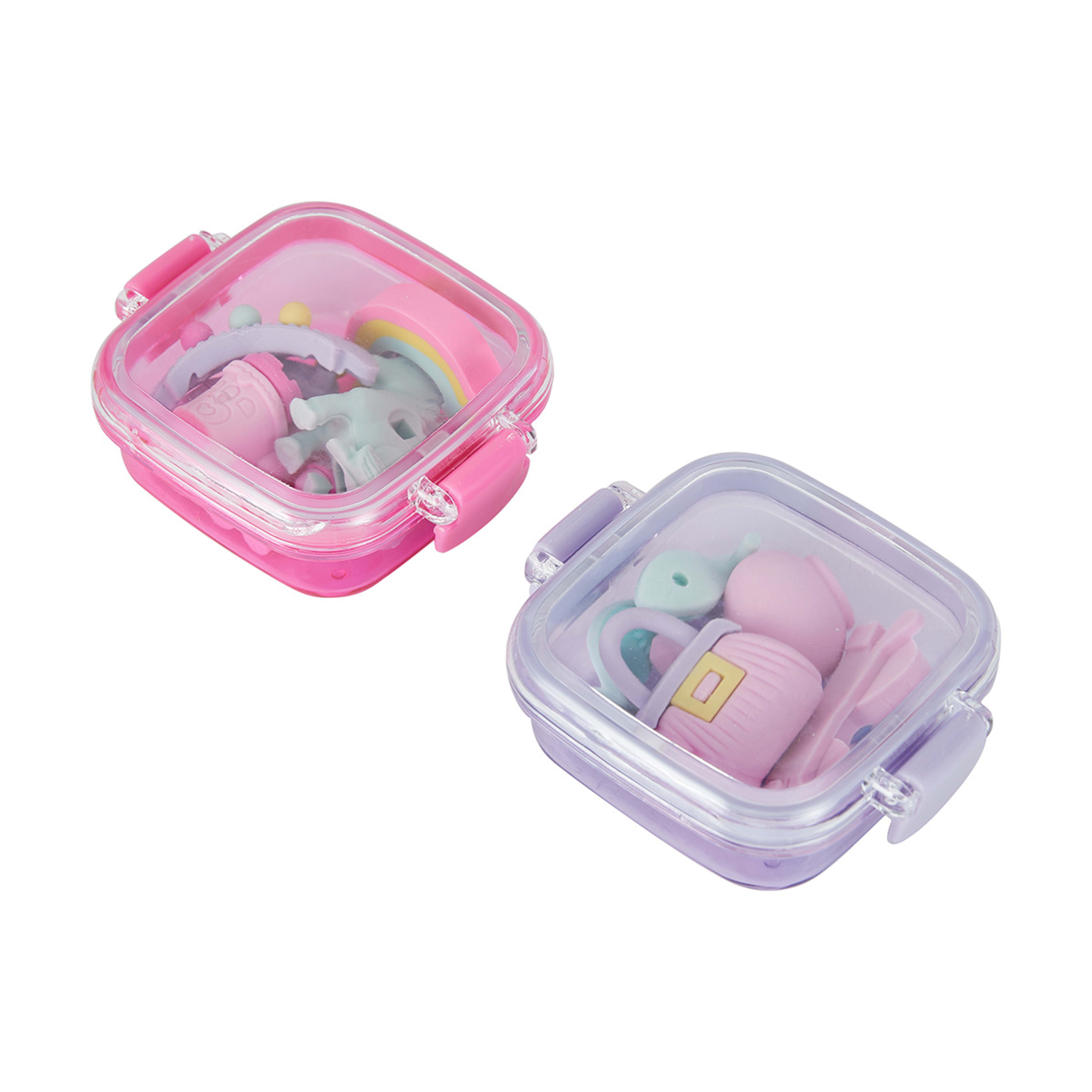 4 Pack 3D Erasers Assorted Kmart