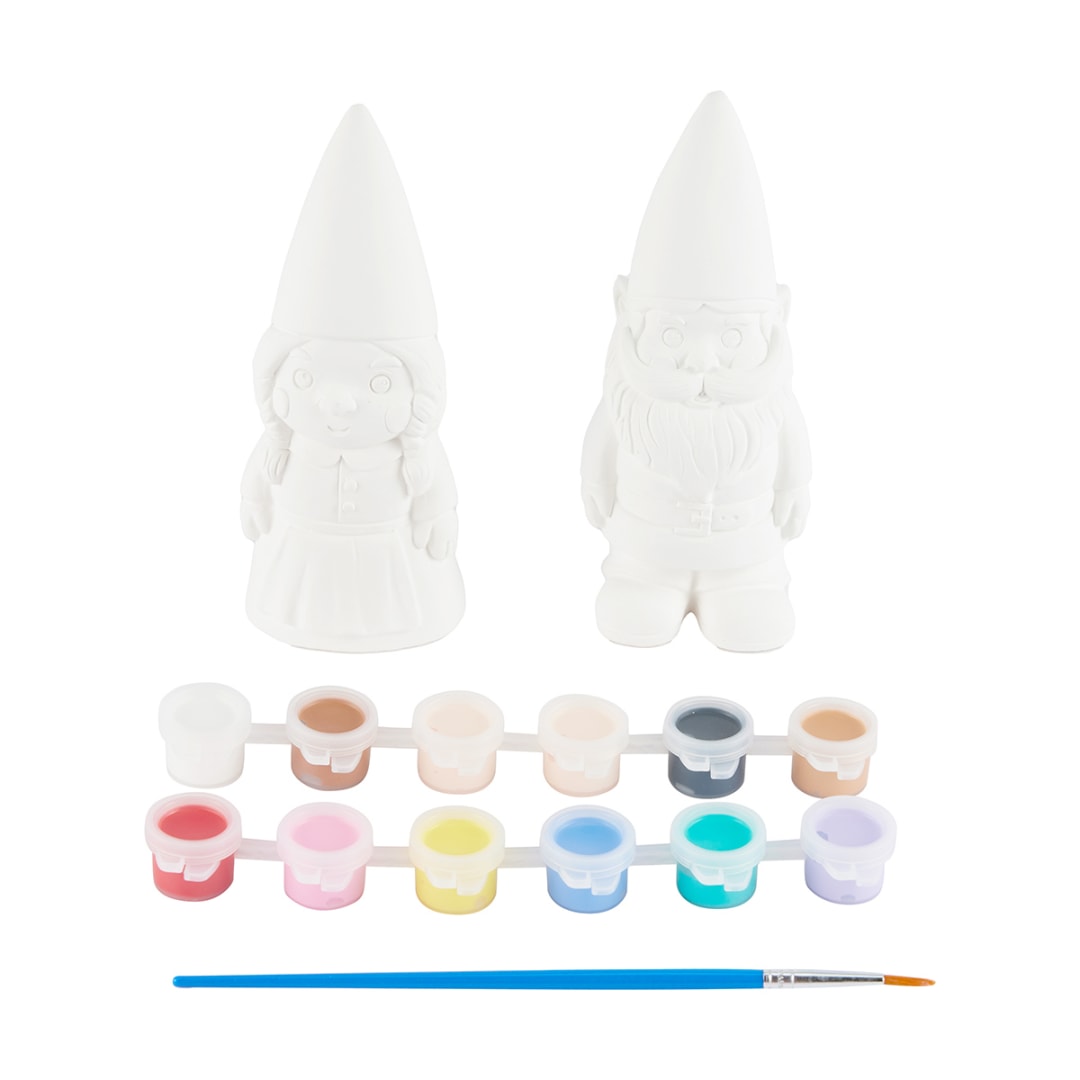 15 Piece Paint Your Own Gnome Set Kmart
