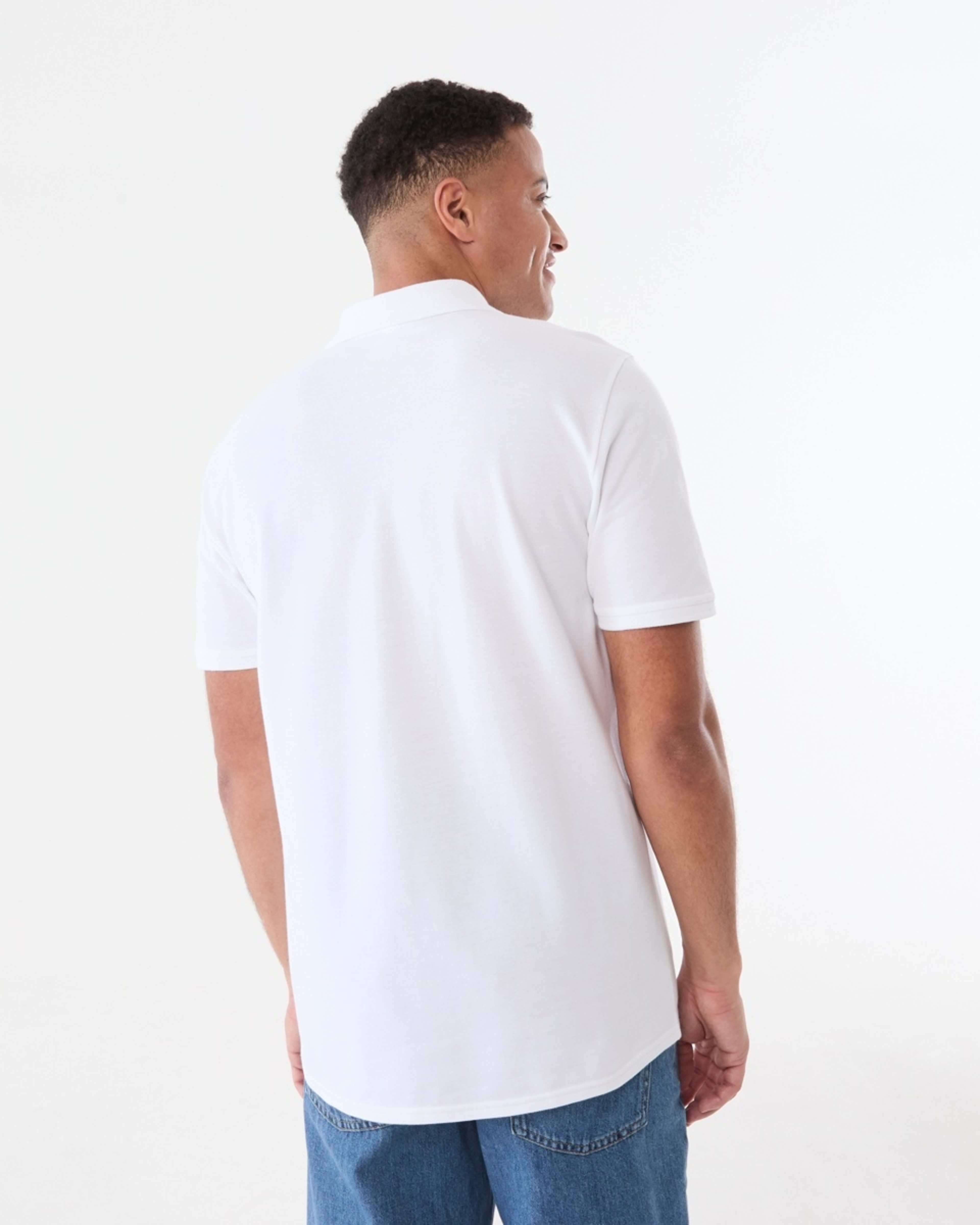 3 Basic Pique Polo WHITE, 3 of 8