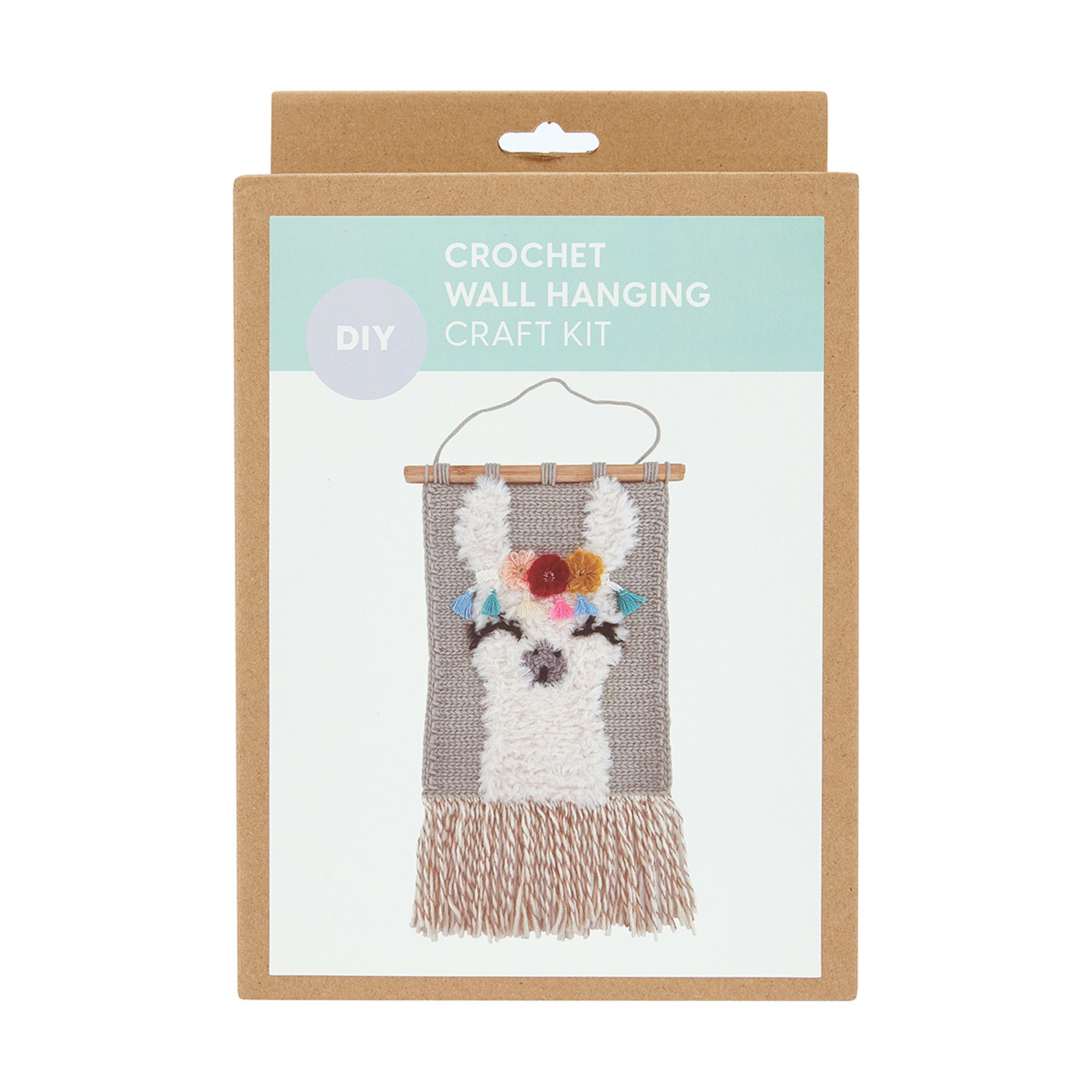 DIY Crochet Wall Hanging Craft Kit - Llama