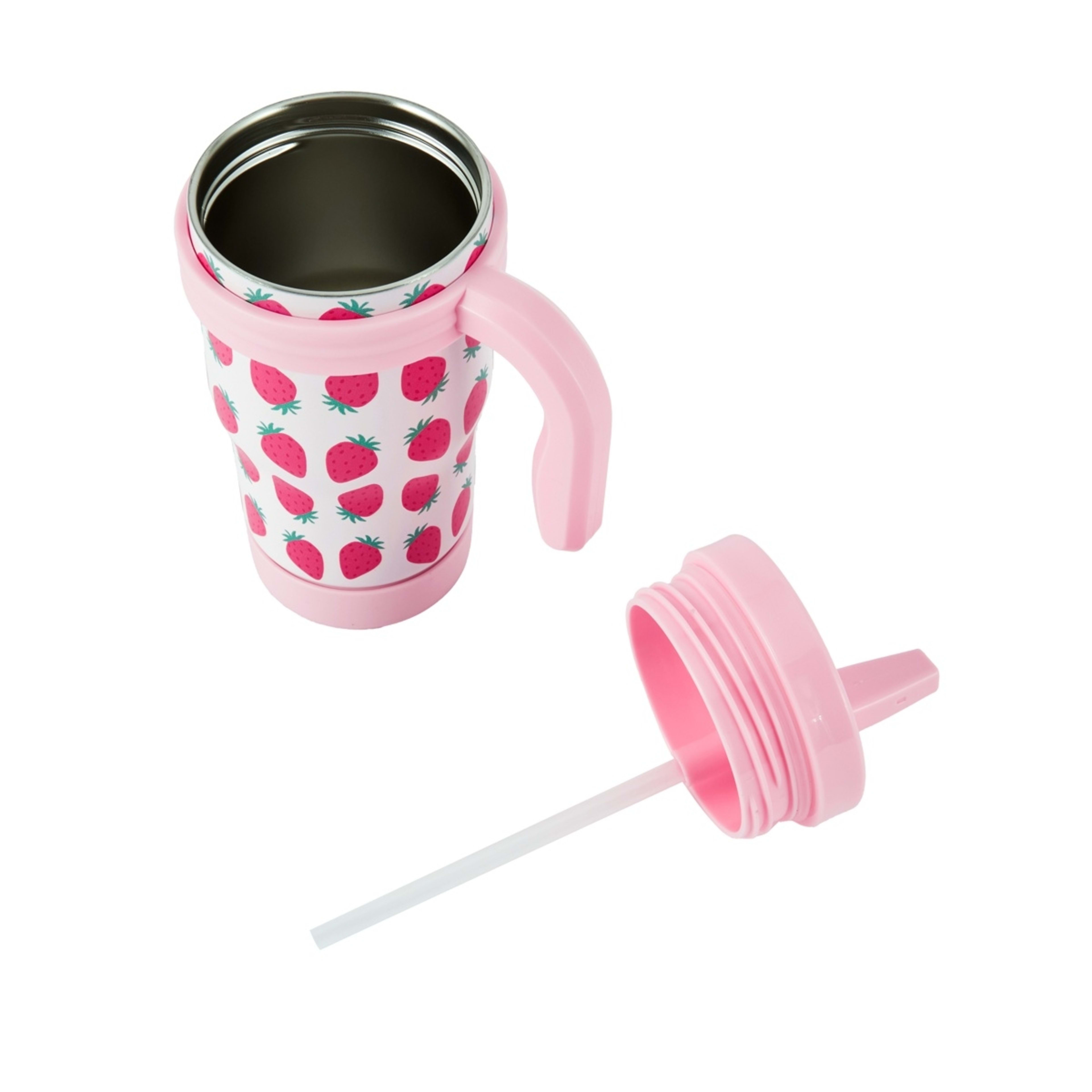 4 380ml Strawberry Tumbler with Handle, 4 of 6