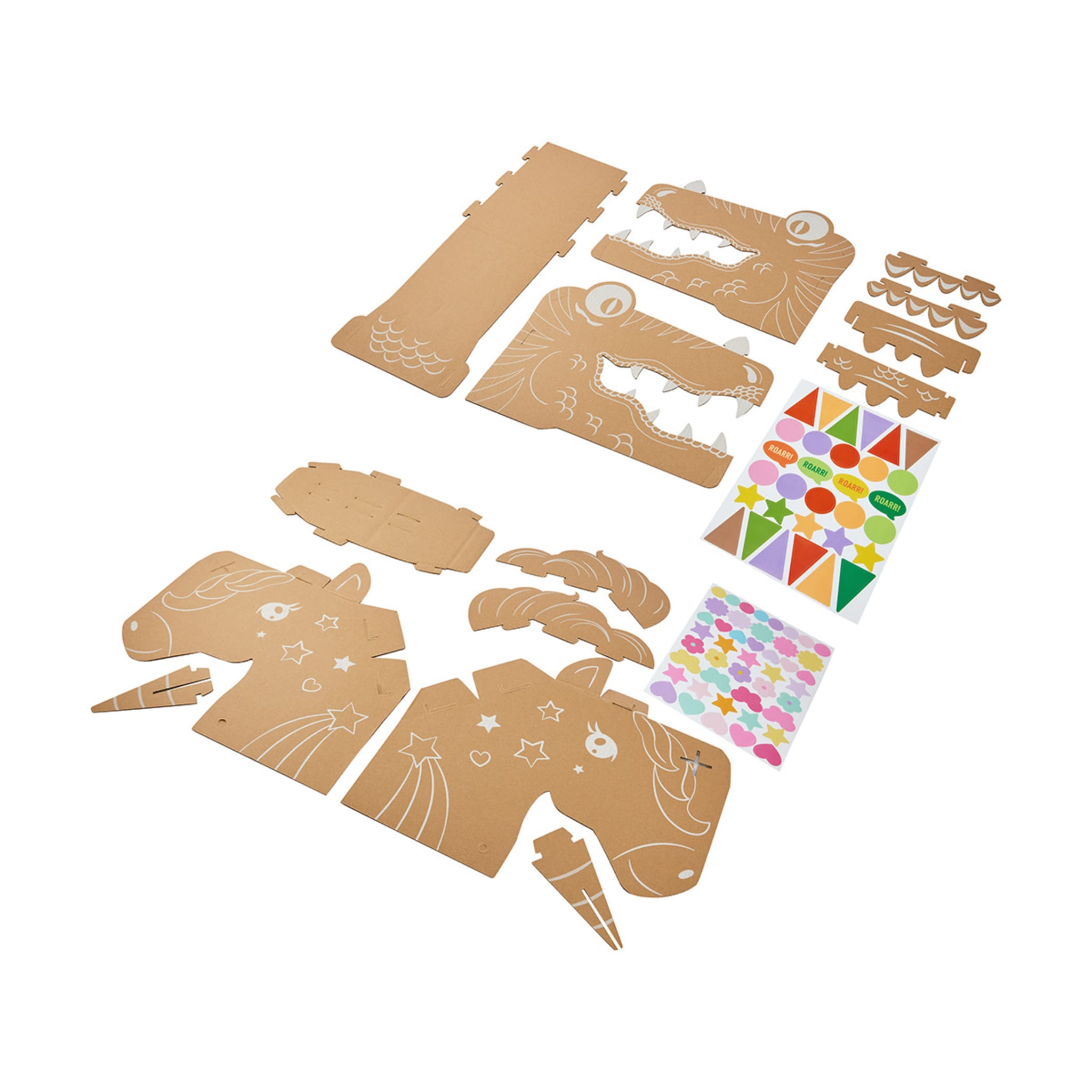 3D Mask Assemble Play Kit Assorted Kmart