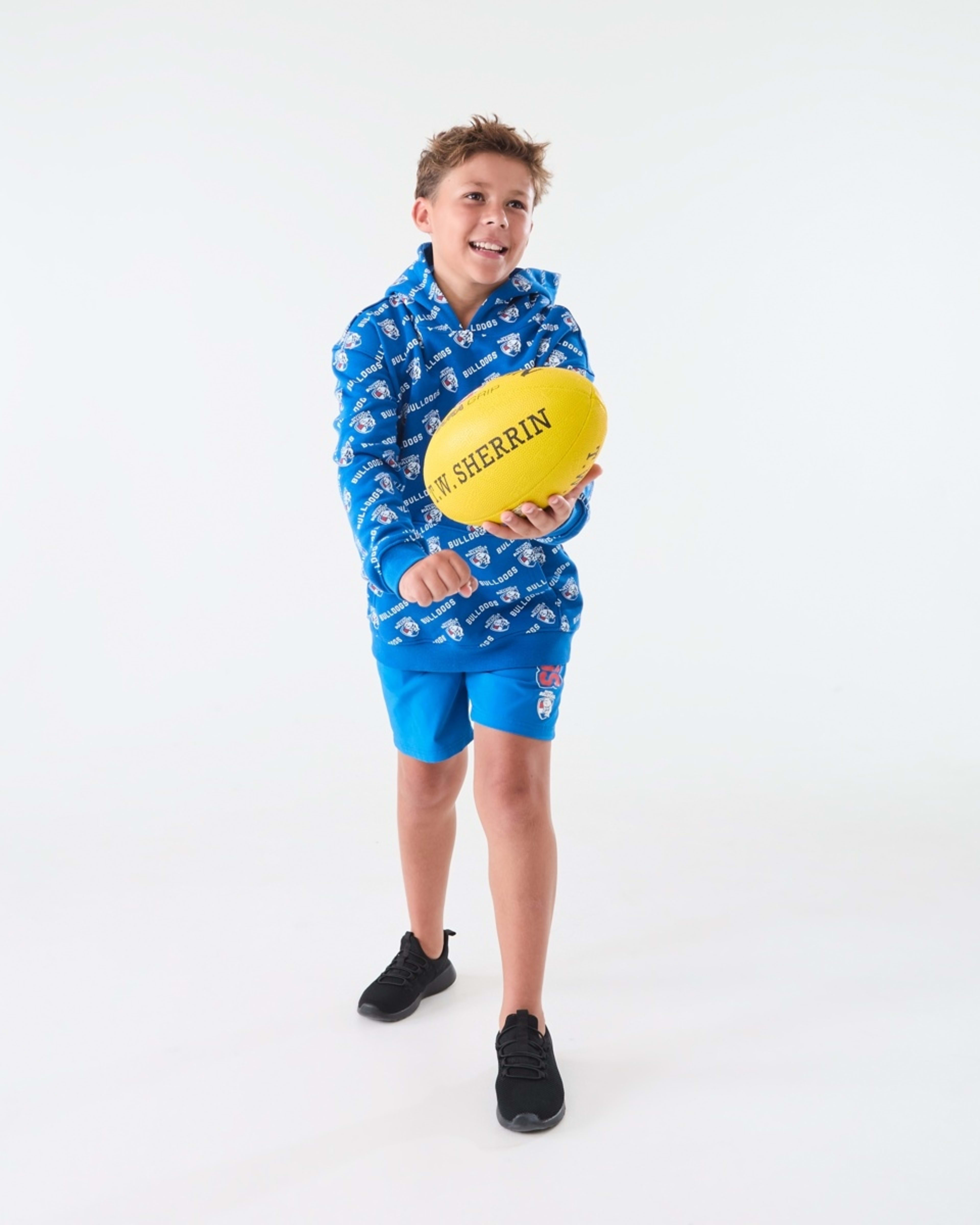 2 Official AFL Kids All Over Print Hoodie Bulldogs, 2 of 9