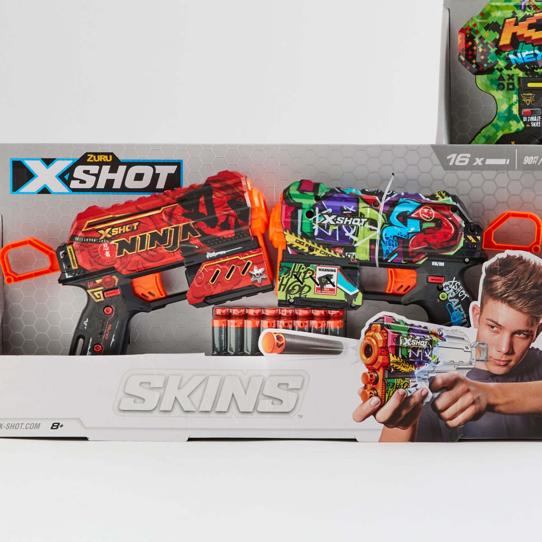 2 Pack Zuru XShot Skins Flux Dart Blaster Kmart