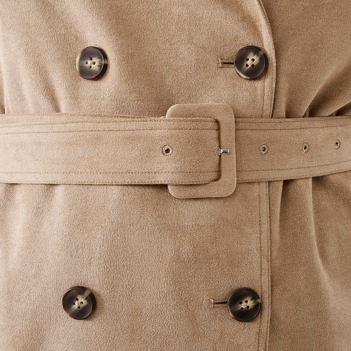 Curve Long Sleeve Trench Coat Kmart