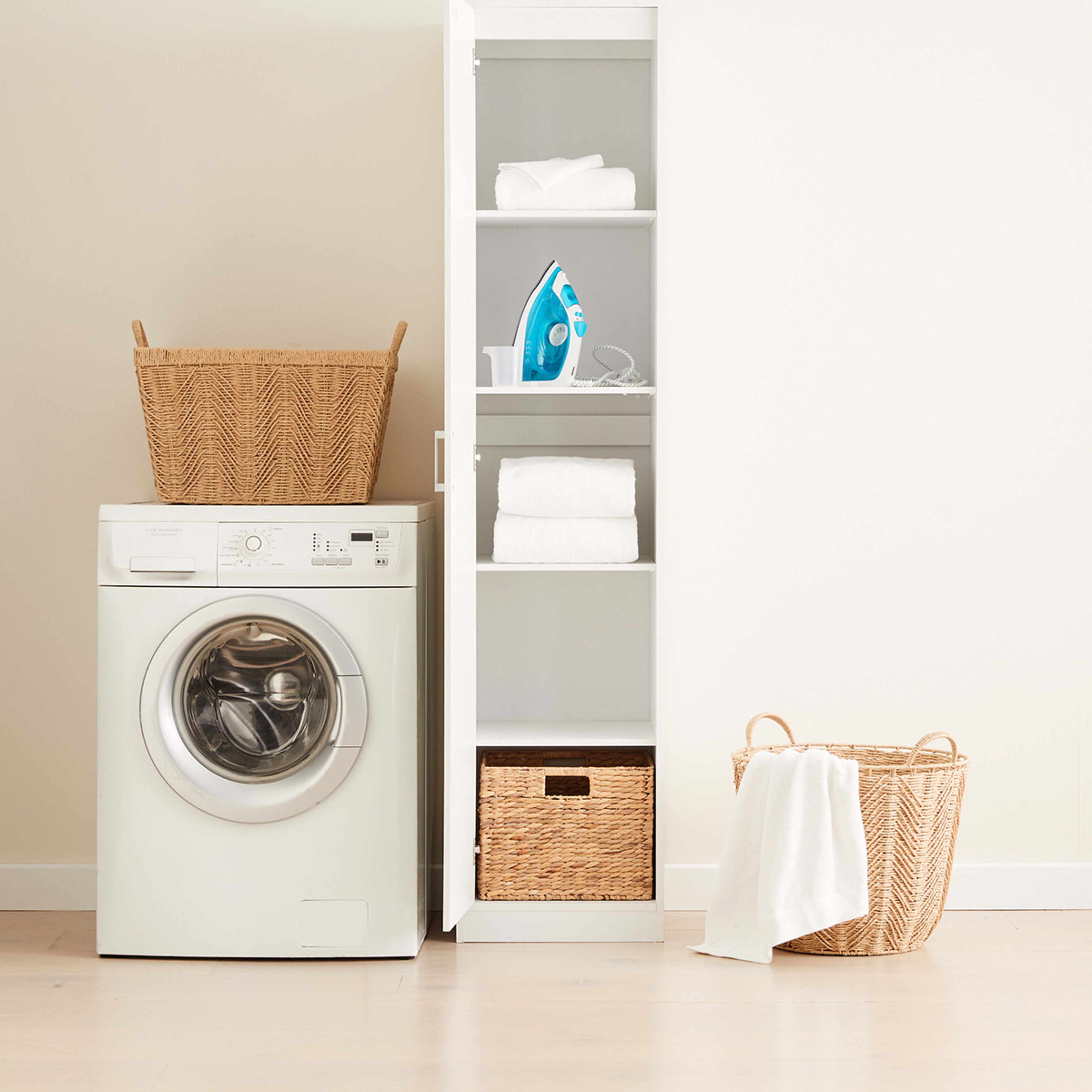 Multi Purpose Cupboard with 5 Tier Adjustable Shelves Kmart