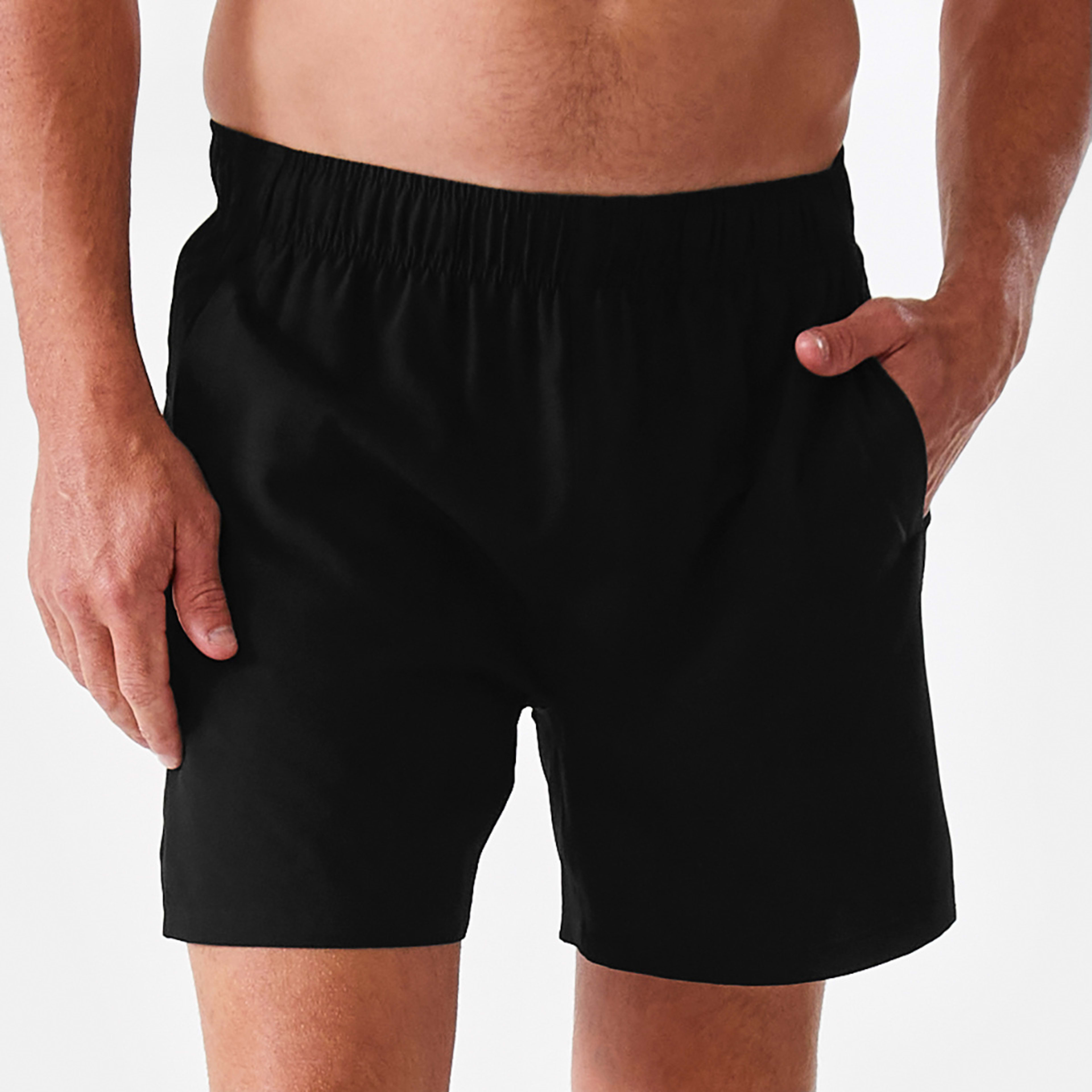 1 Active Mens Woven Stretch Shorts Black, 1 of 8