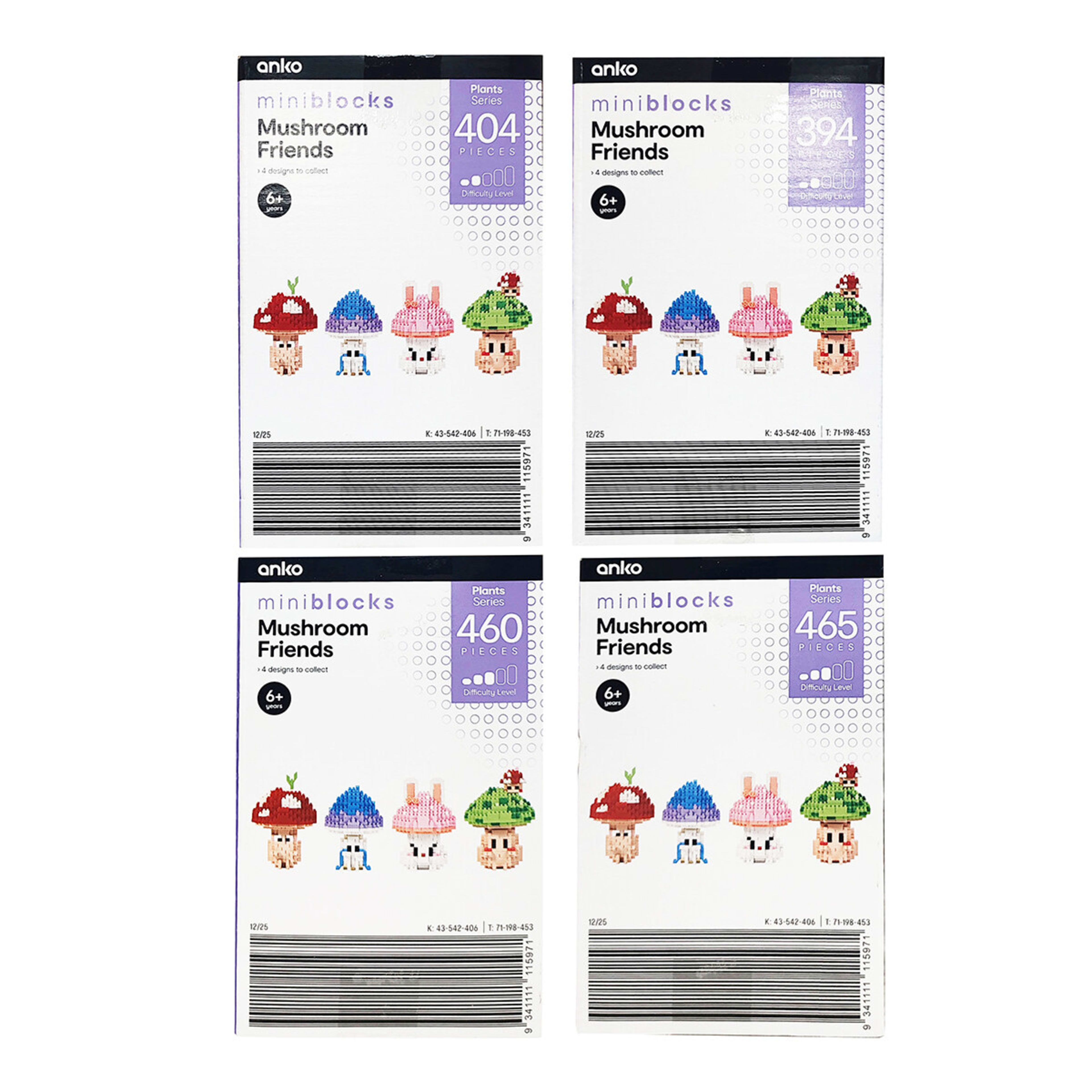 9 Mini Blocks Plant Series Mushroom Friends Playset - Assorted, 9 of 9