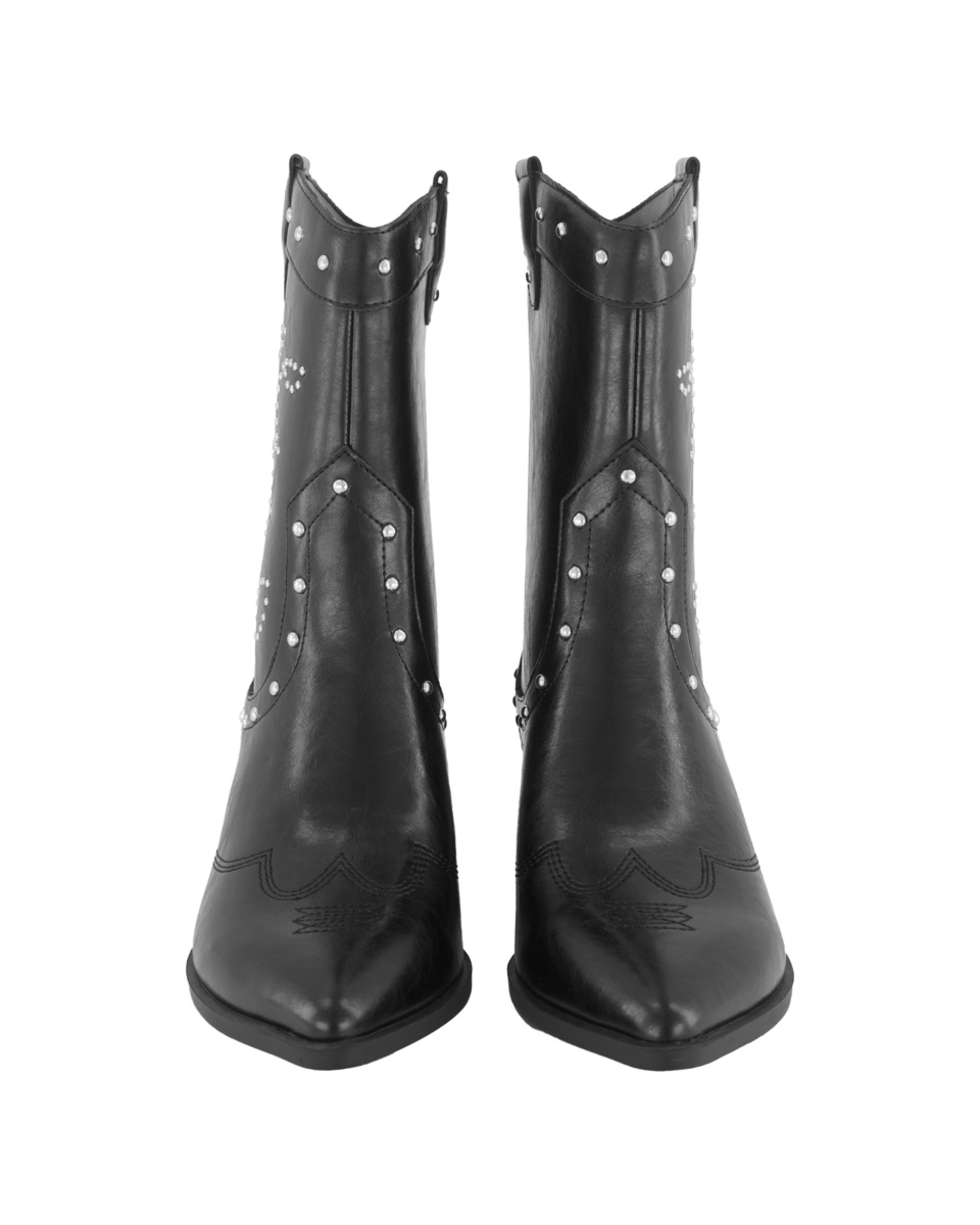 2 Western Block Heel Boots Black, 2 of 4