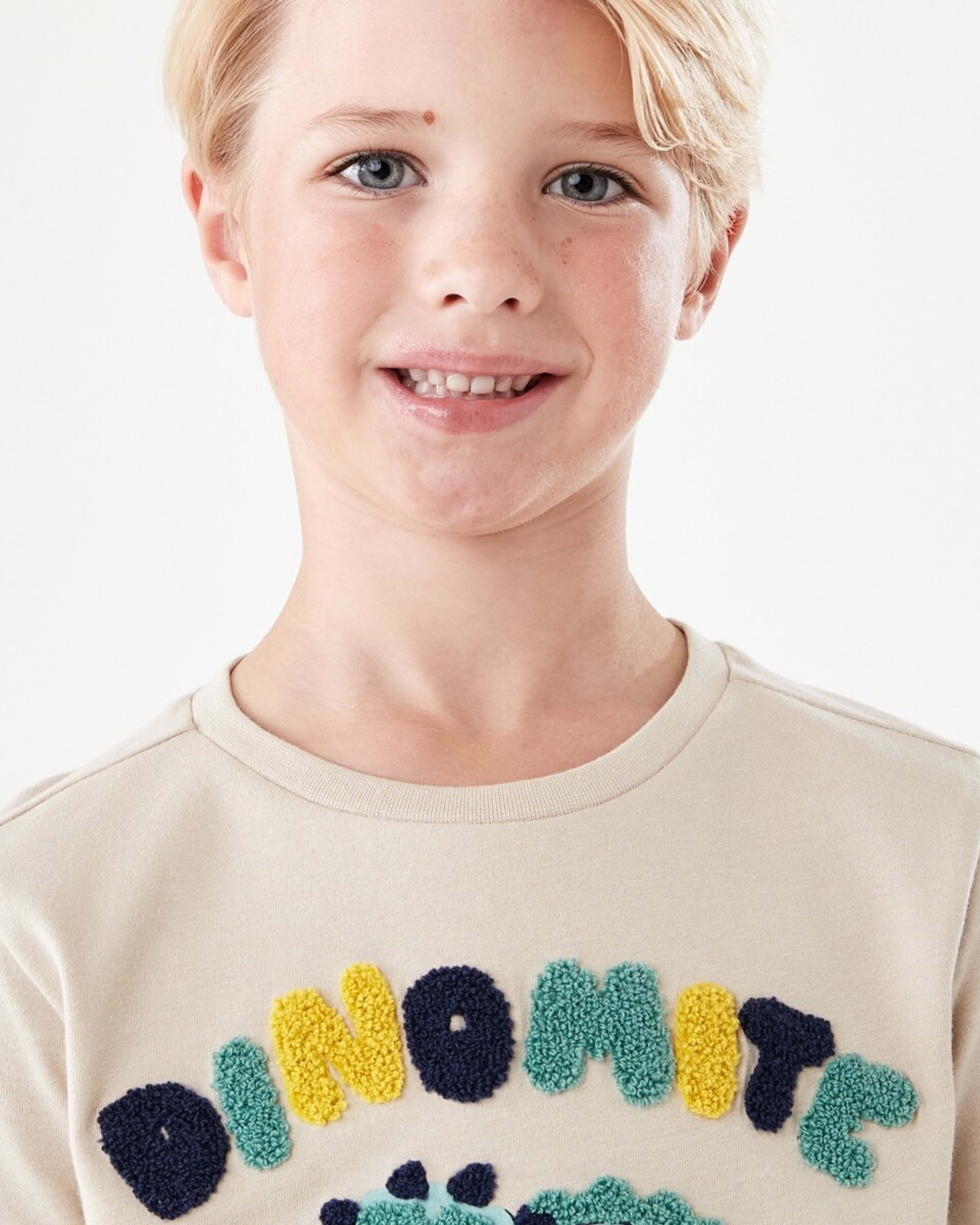 3 Long Sleeve Boucle T-shirt Bge Dino, 3 of 8