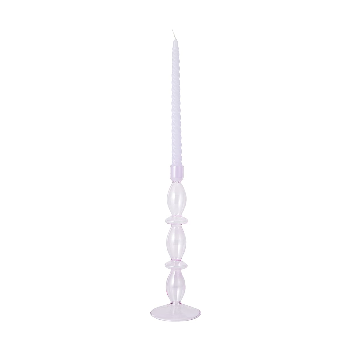 Lilac Taper Candle Set Kmart