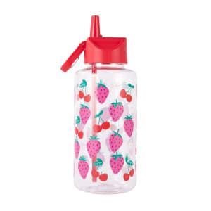 1L Strawberries and Cherries Cylinder Drink Bottle - Kmart