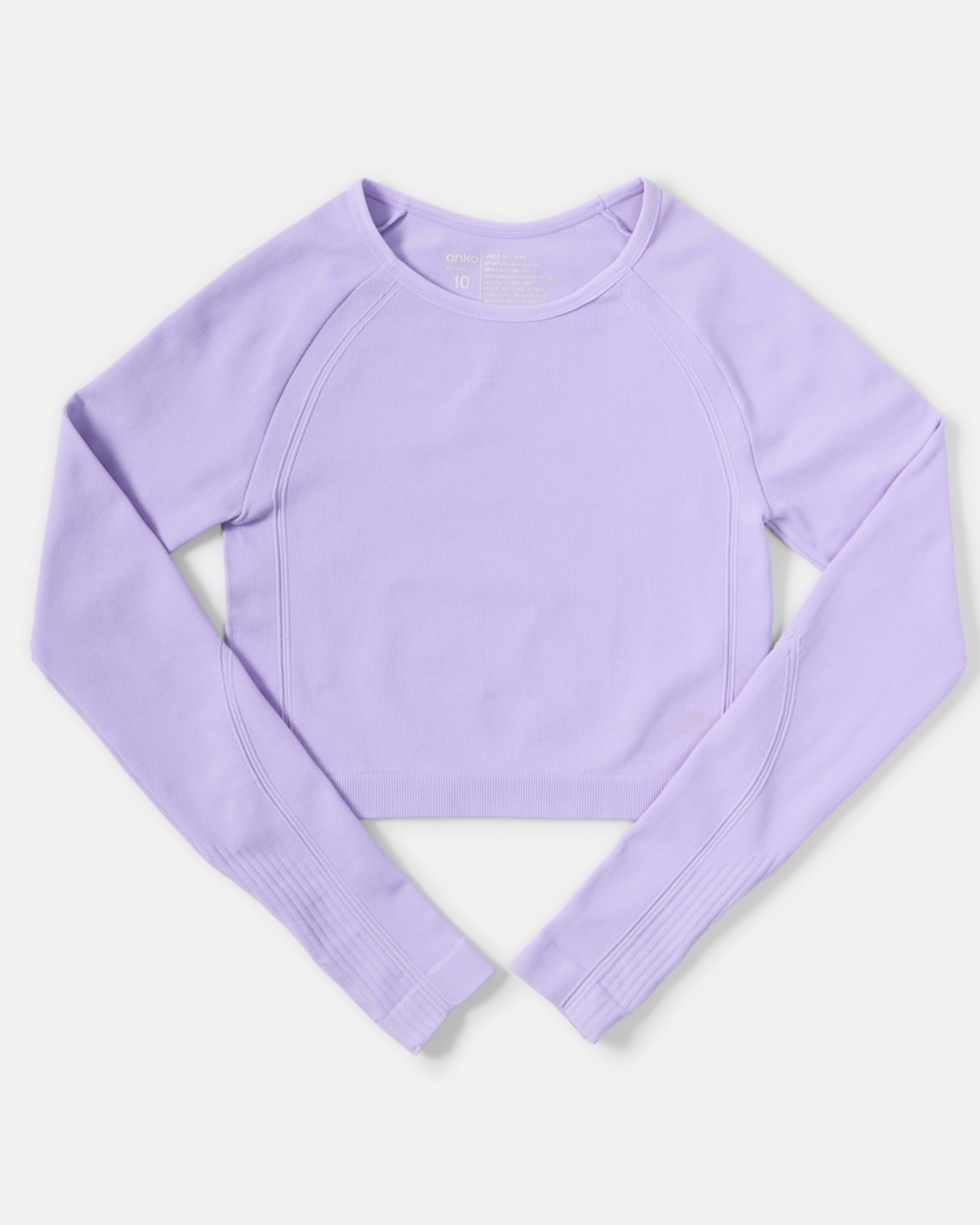 8 Active Long Sleeve Seamfree Top Ptl Purple, 8 of 9