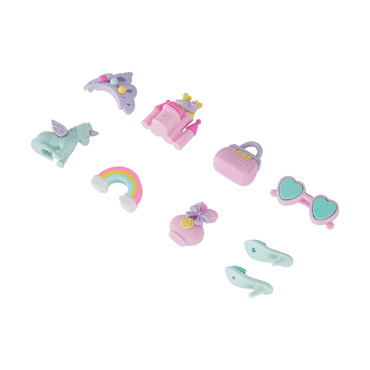 4 Pack 3D Erasers Assorted Kmart