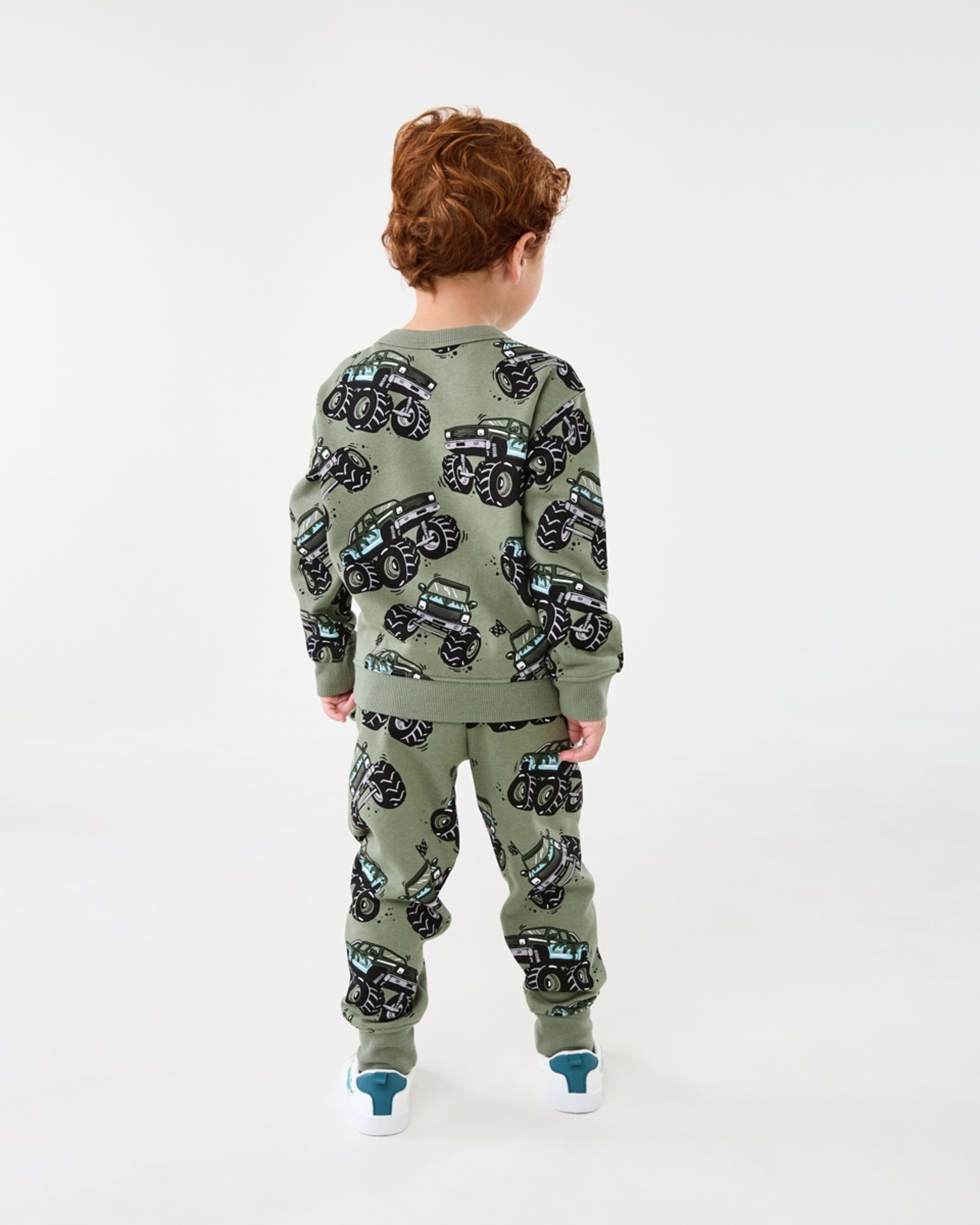 6 All Over Print Crew Neck Sweatshirt Gre Monste, 6 of 8