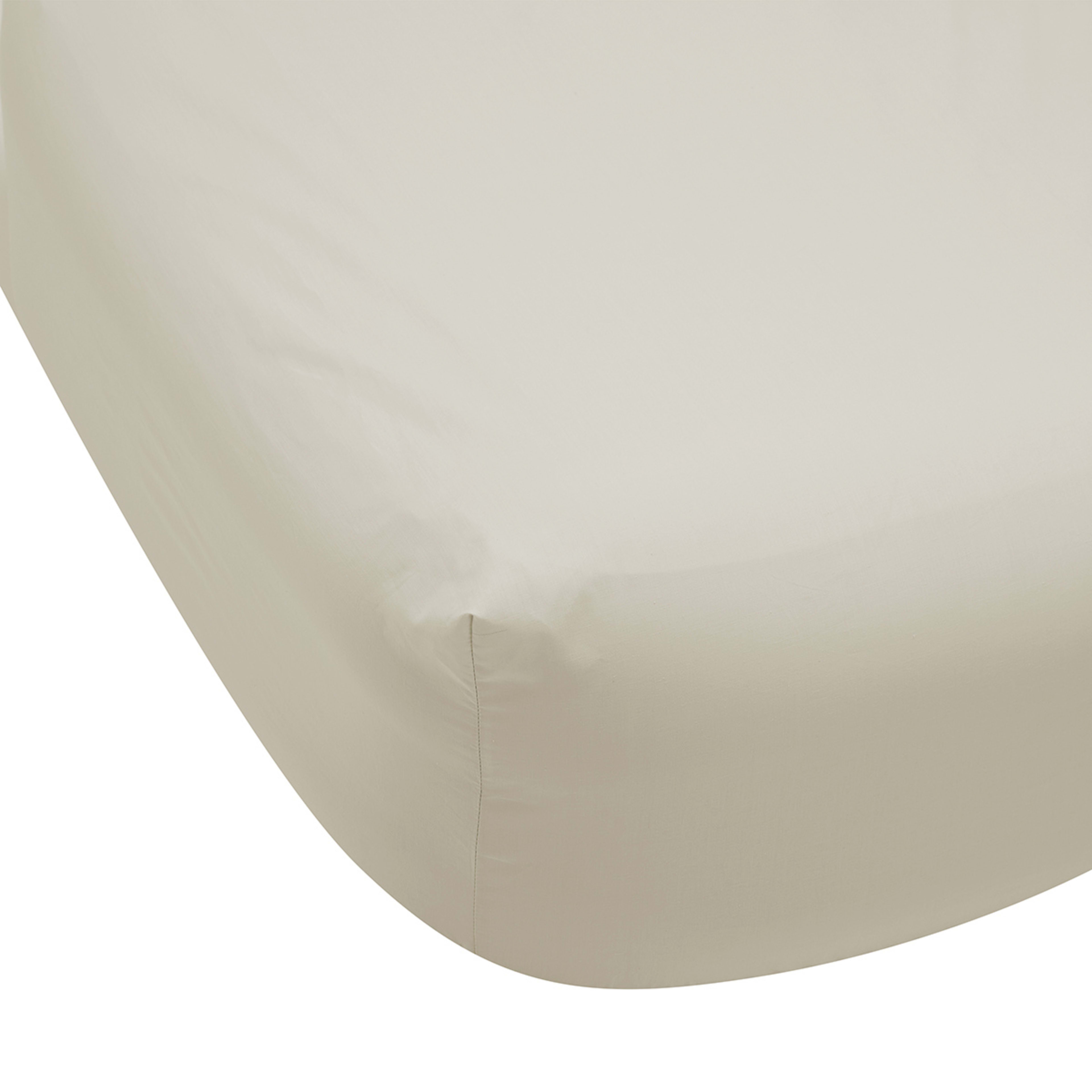 1 225 Thread Count Fitted Sheet - Queen Bed, Oatmeal