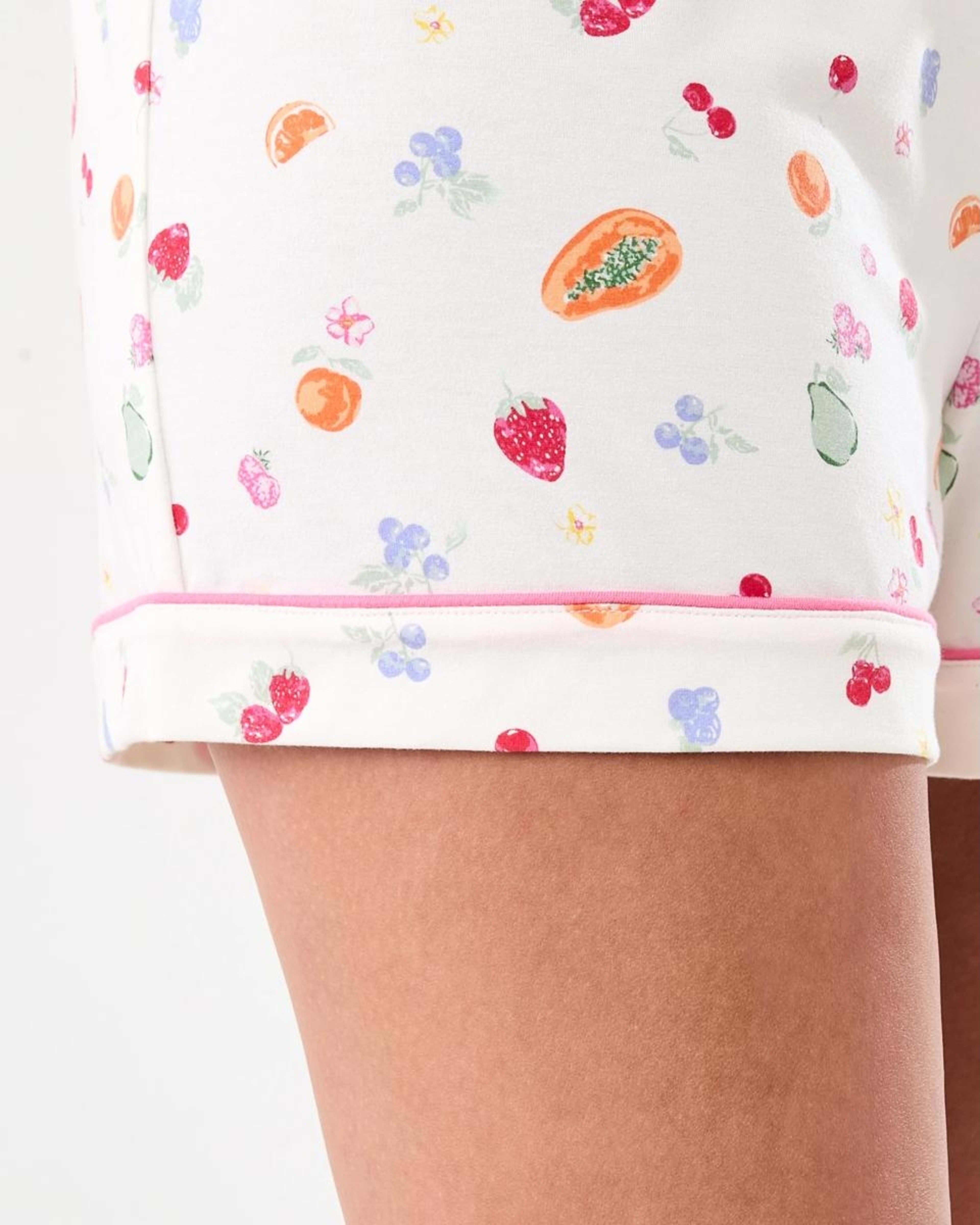 9 Short Sleeve Top and Shorts Comfort Pyjama Set Fruitsalad, 9 of 10
