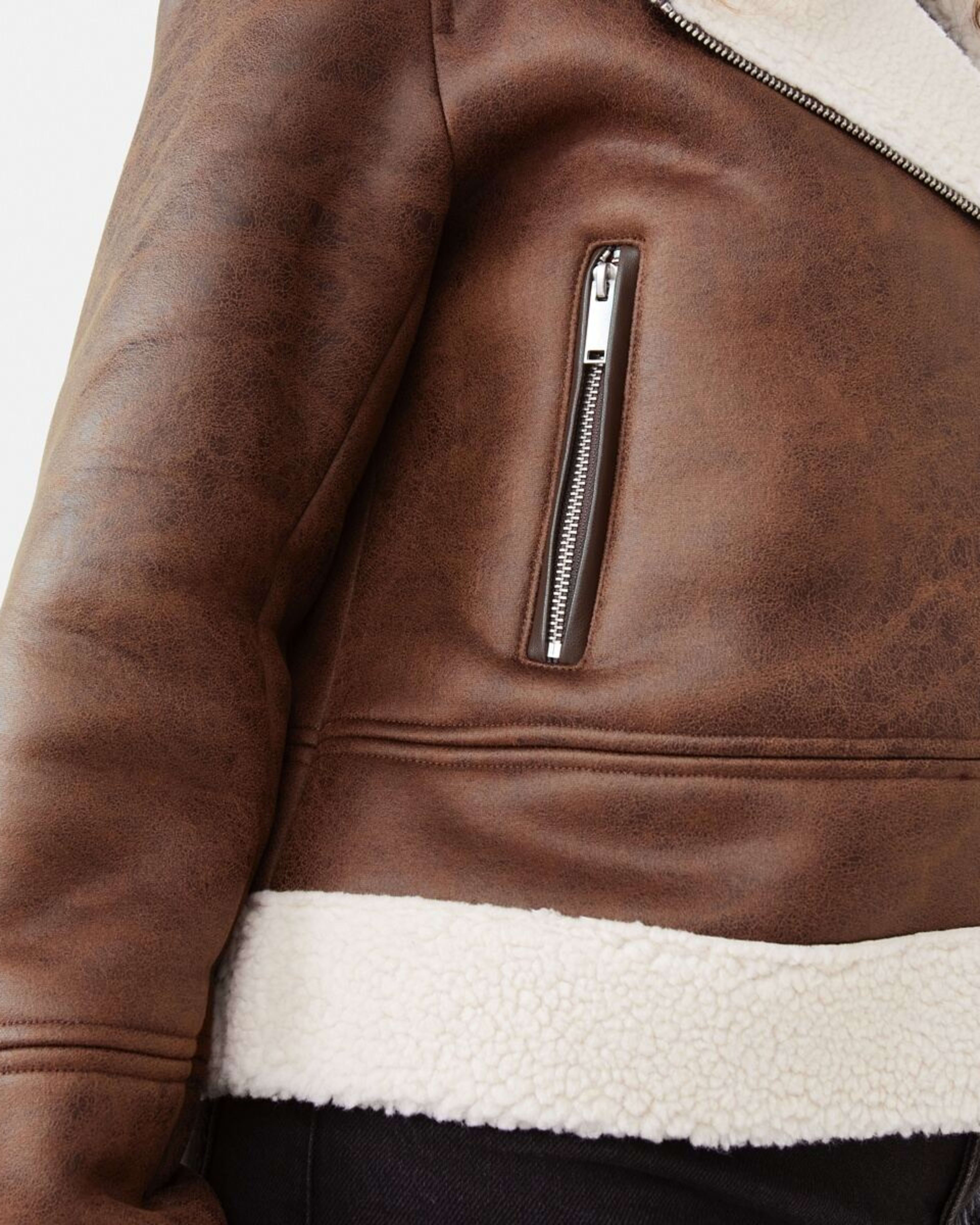 7 Shearling Jacket Melt Brown, 7 of 10