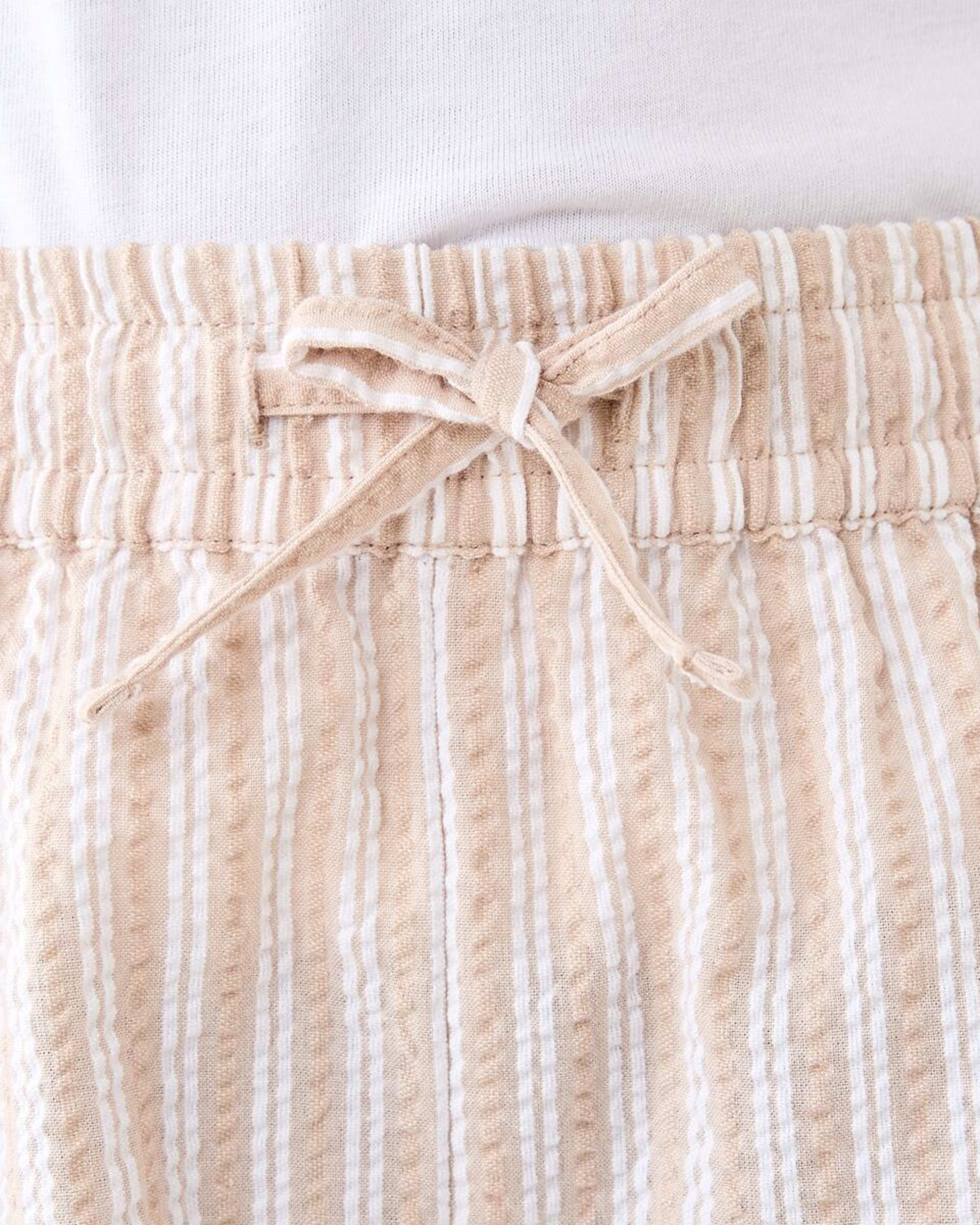 3 Relaxed Stripe Shorts BEIGE STRIPES, 3 of 6