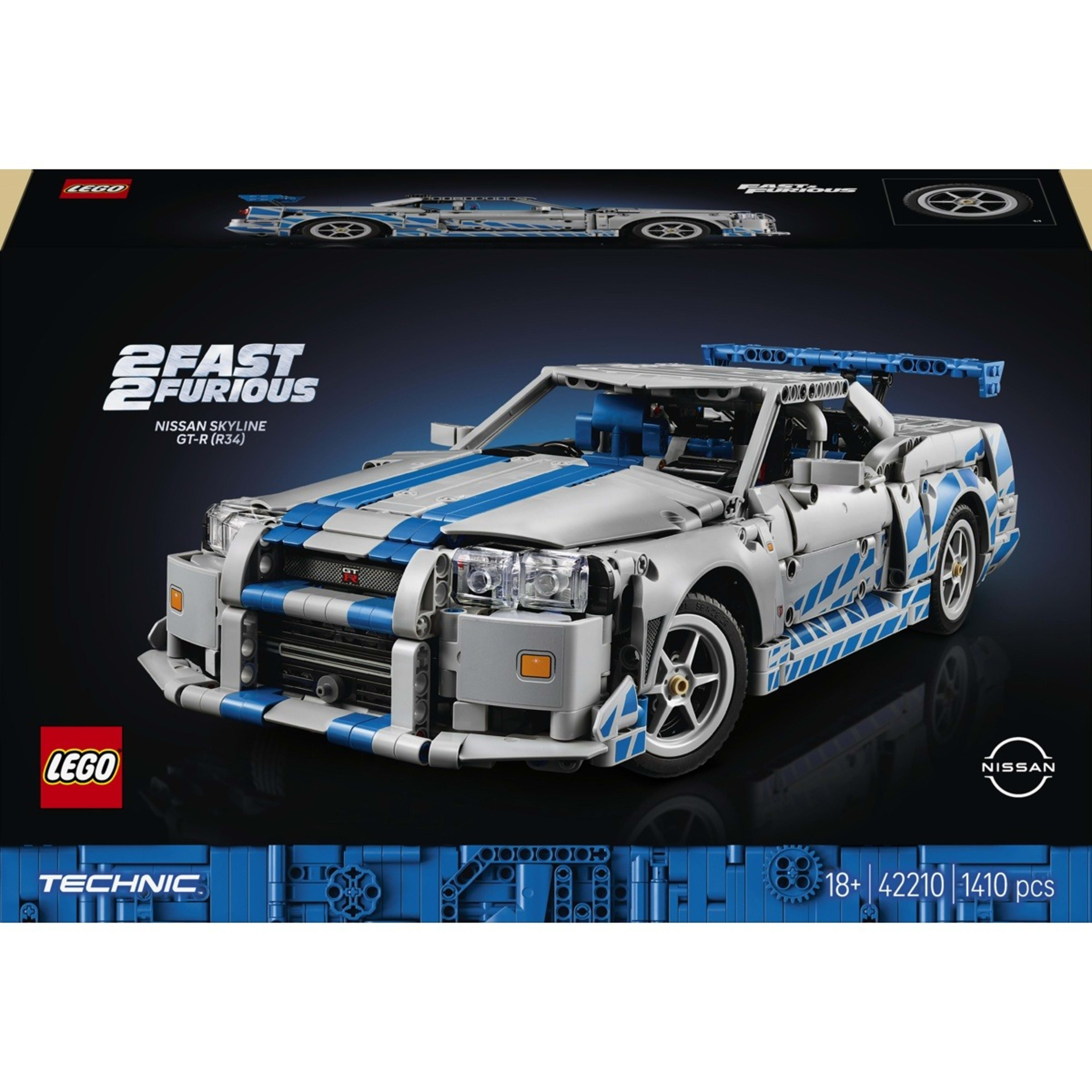 1 LEGO Technic 2 Fast 2 Furious Nissan Skyline GT-R (R34) Car 42210