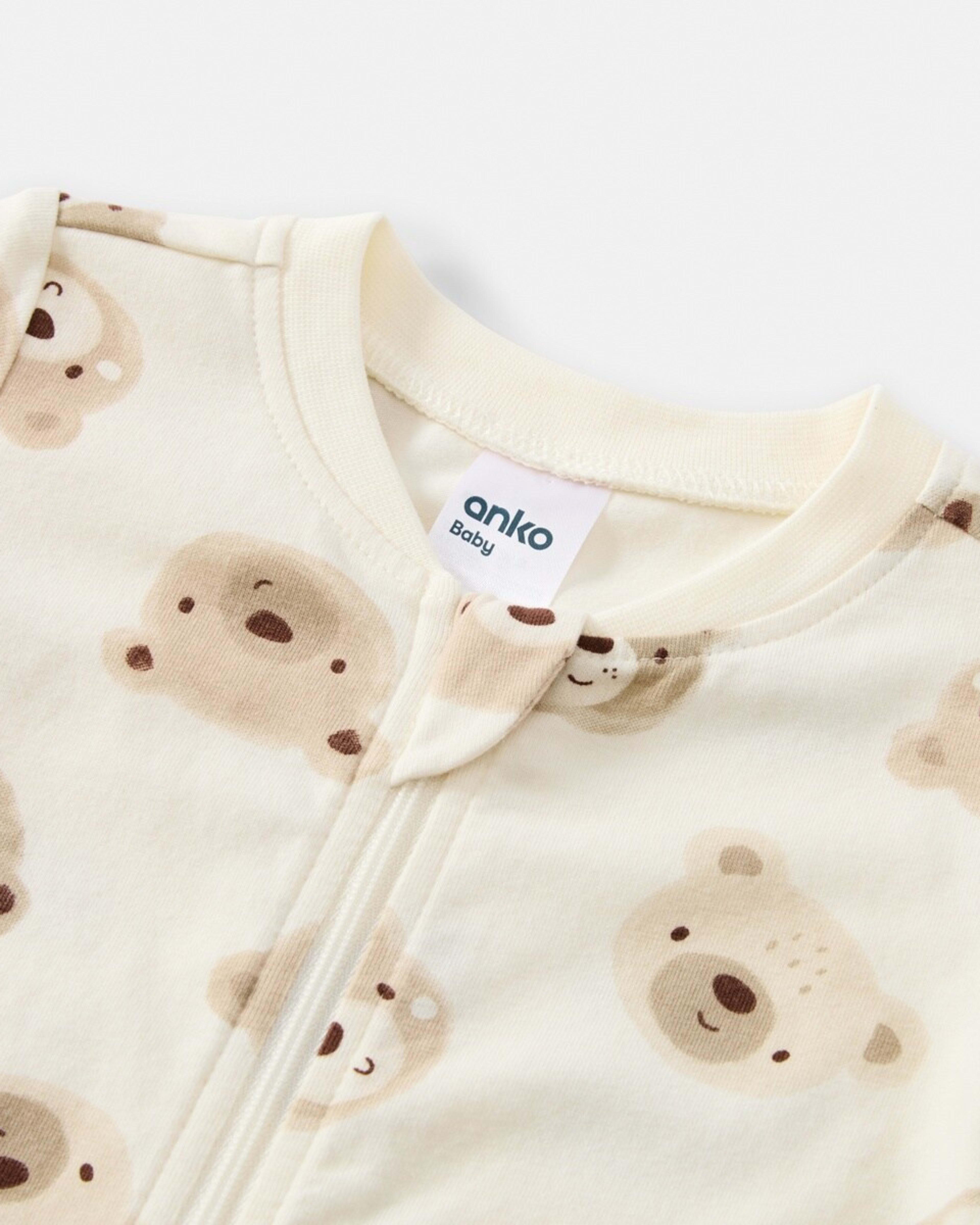 3 Turn Cuff Coverall Bge Bears2, 3 of 3