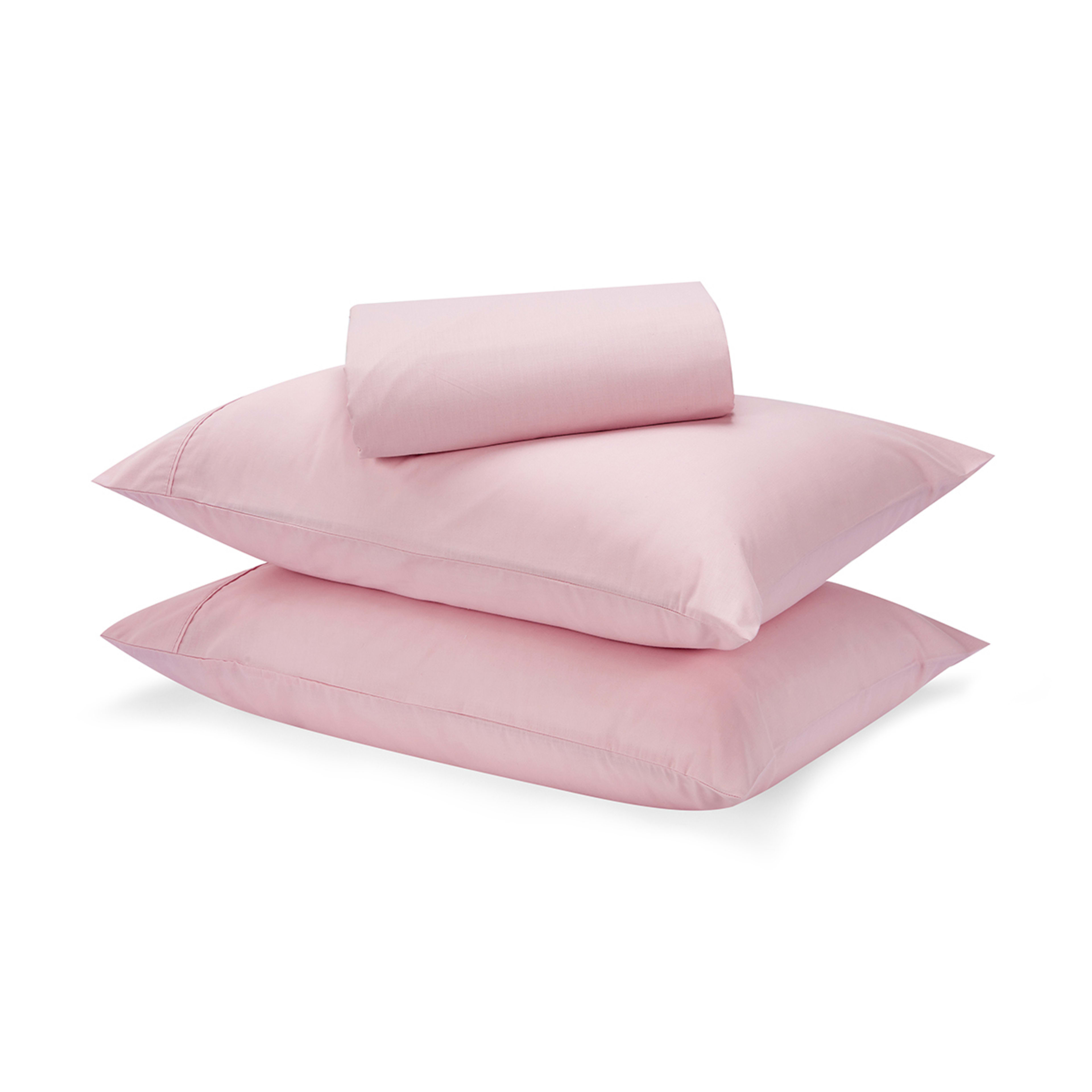 180 Thread Count Sheet Set Queen Bed, Pink Kmart