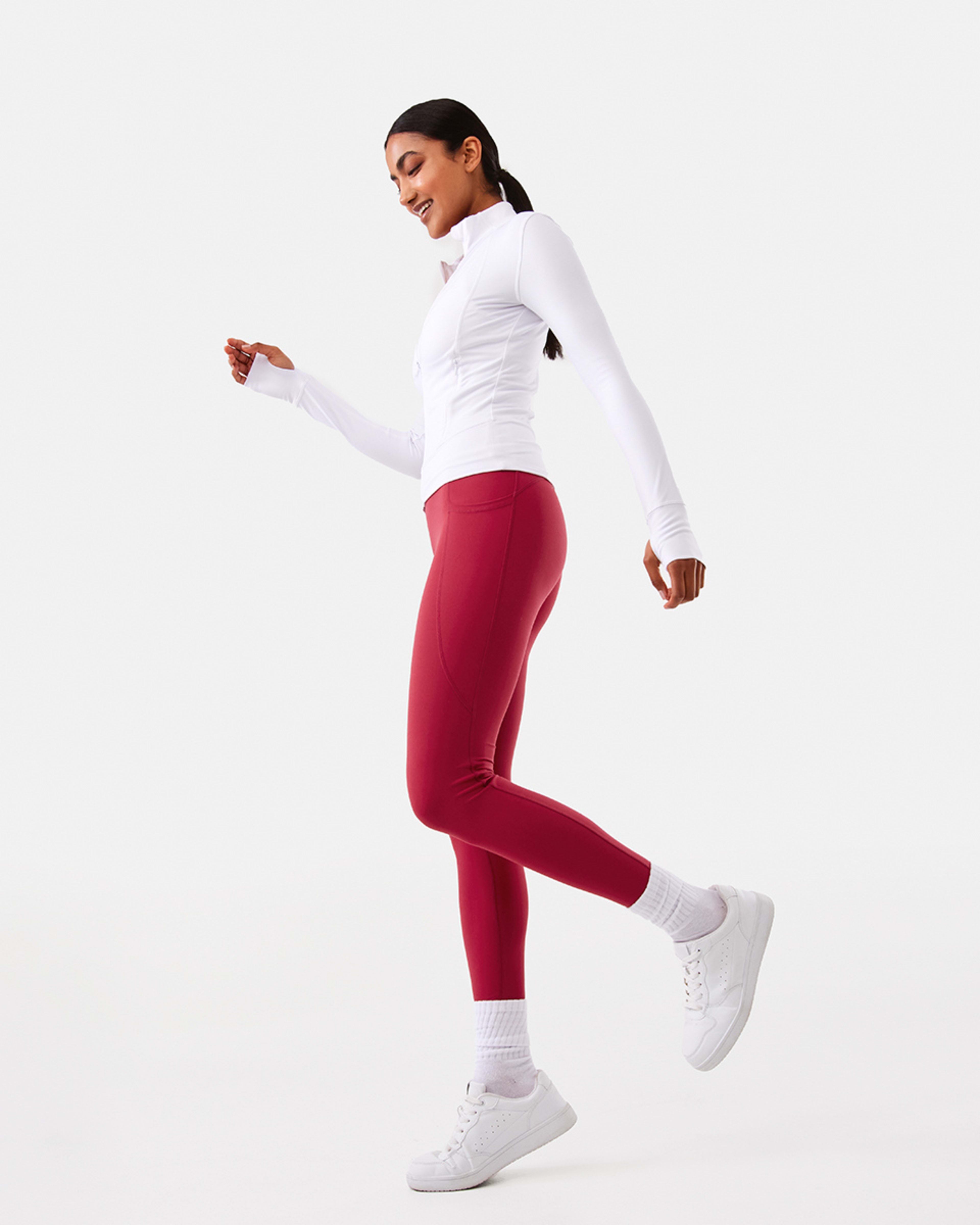 5 Active Womens Long Sleeve Ultrasoft Jacket WHITE, 5 of 10
