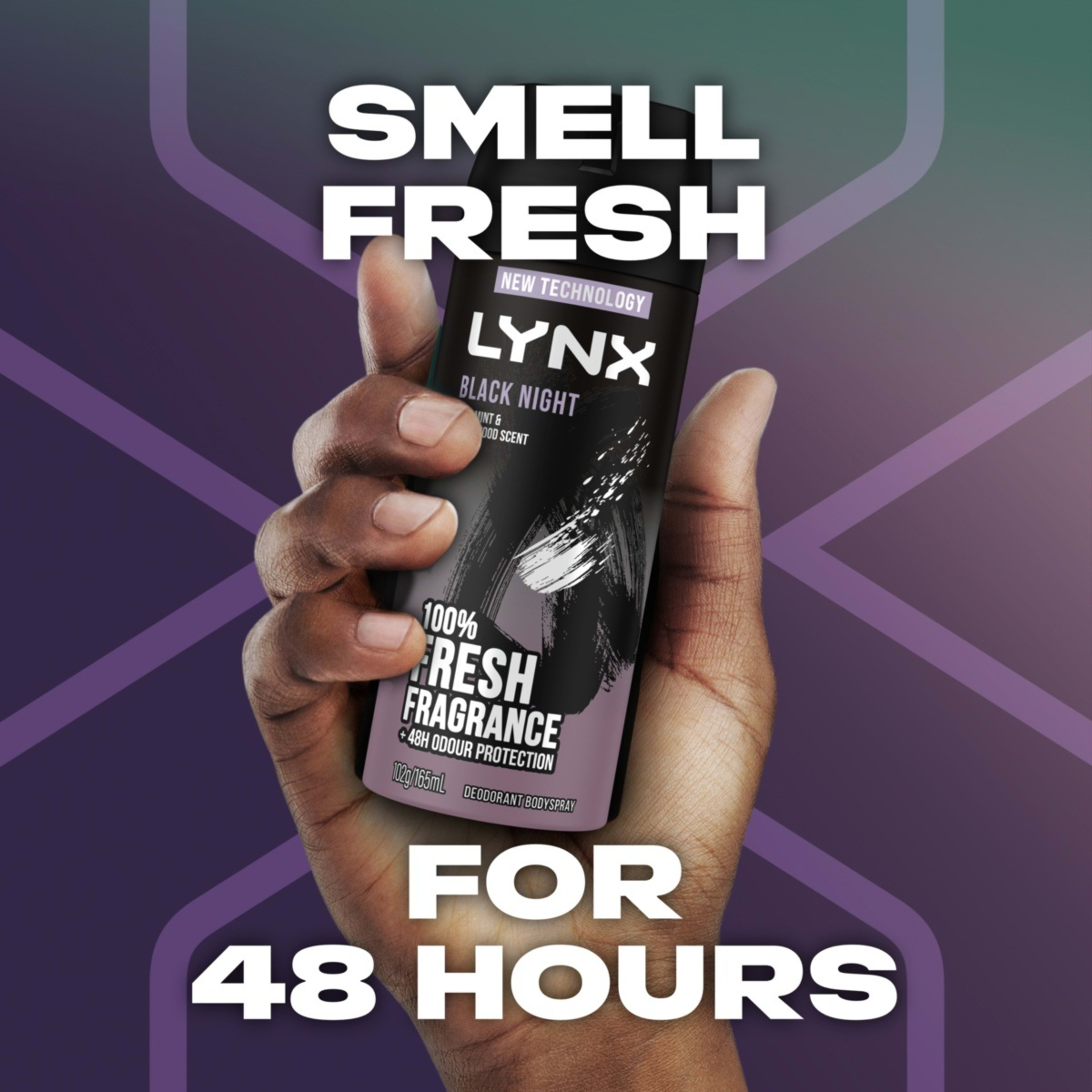 3 LYNX Black Night Deodorant Bodyspray, 3 of 7