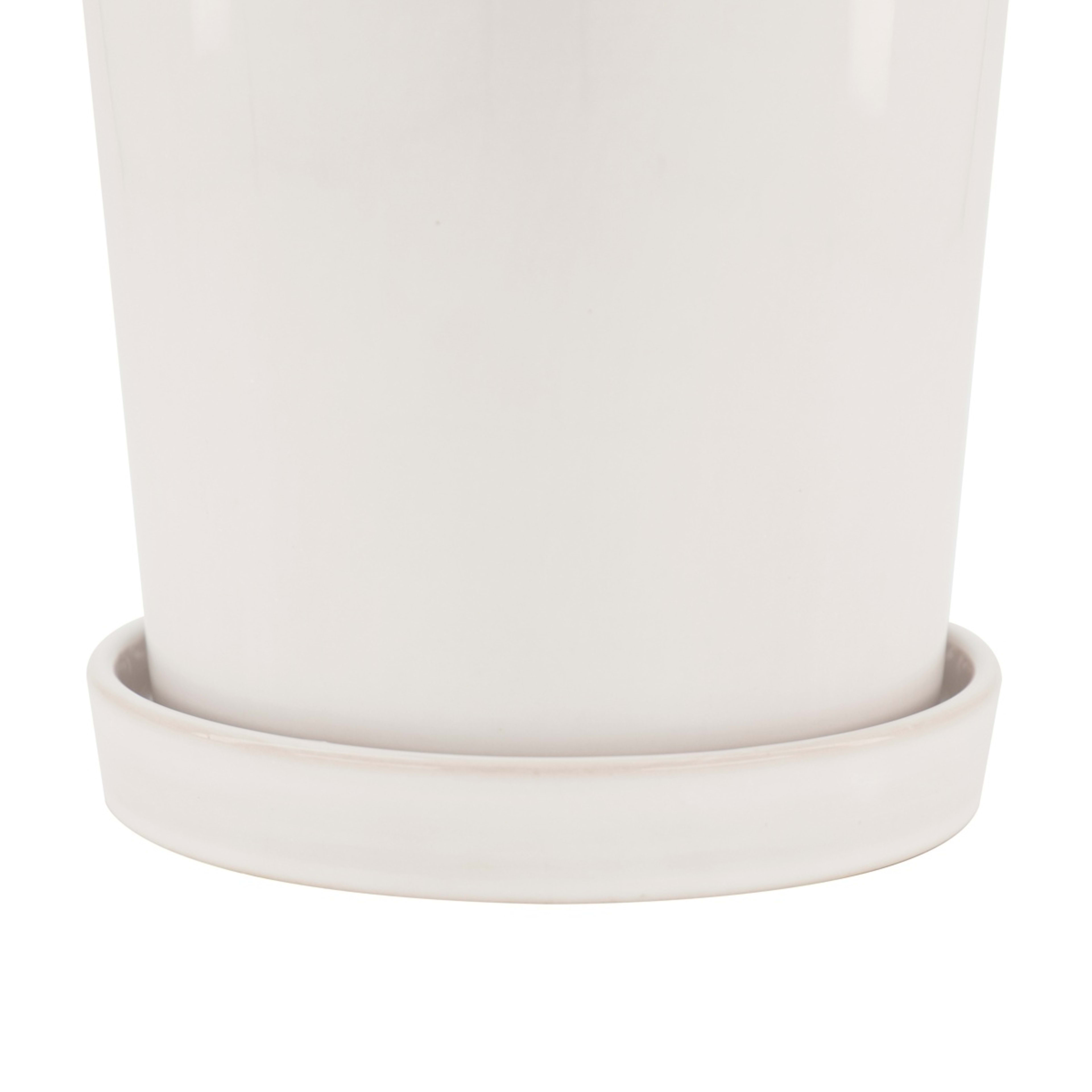 5 Pot with Saucer - White, 5 of 7