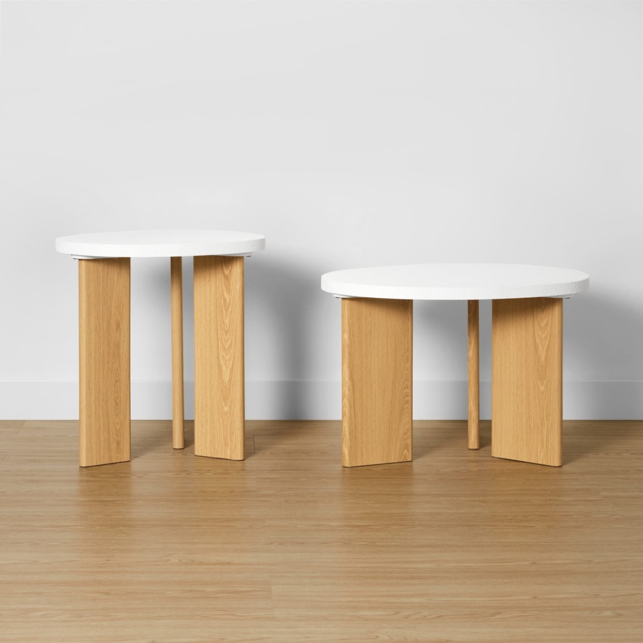 Set of 2 Textured Coffee Tables Kmart